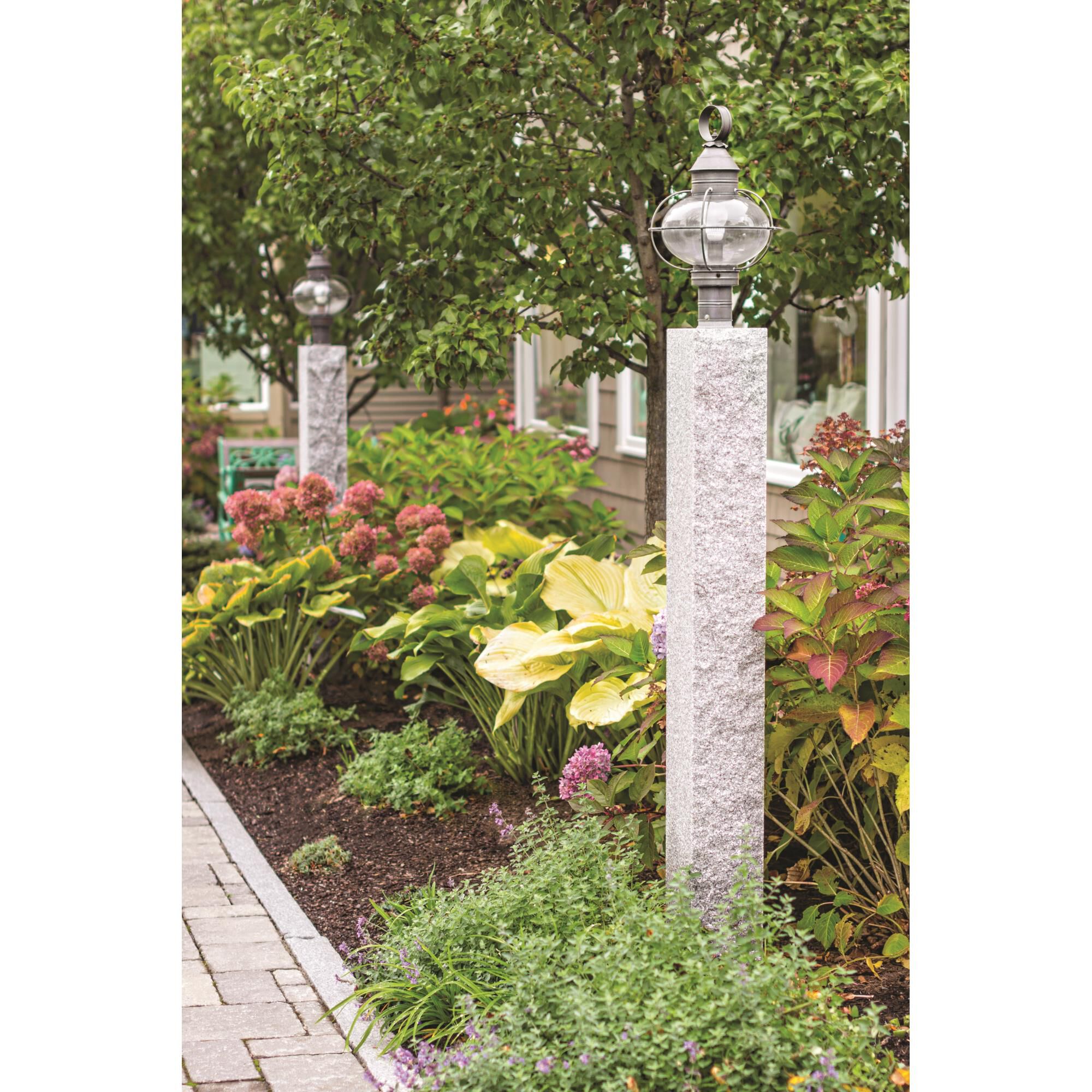 Onion 20 Inch Tall 3 Light Outdoor Post Lamp Capitol Lighting