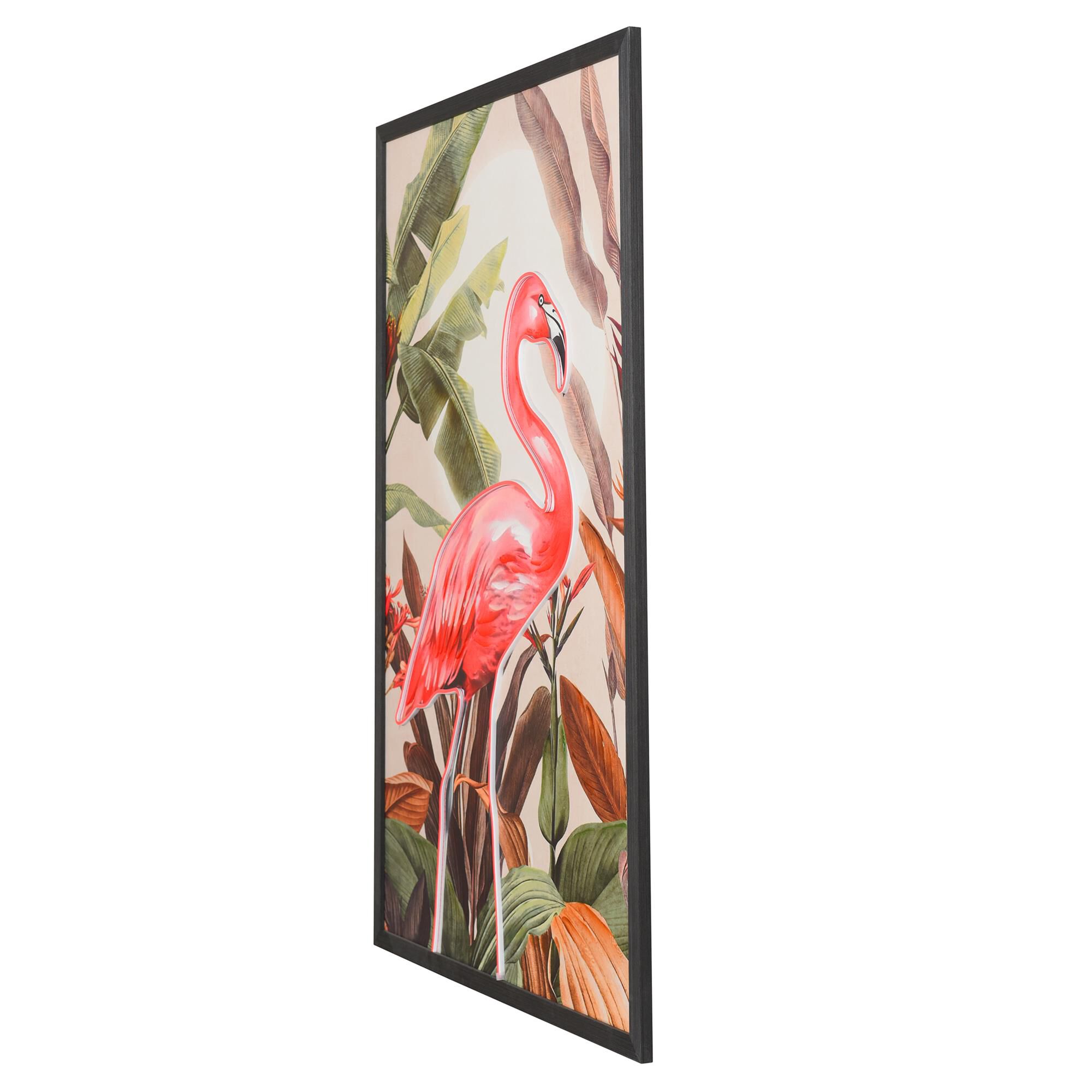 Neon Flamingo 33 Inch Alternative Wall Art by Stylecraft