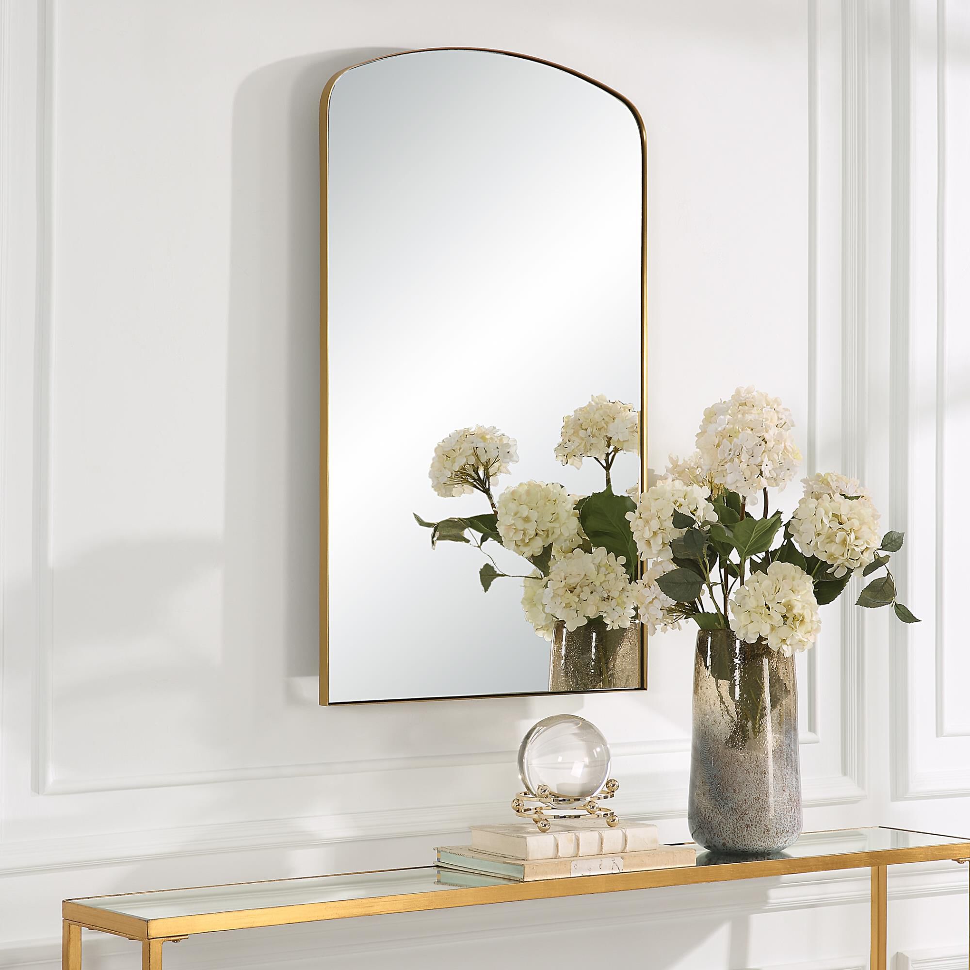 Uttermost Tordera Brass Arch Mirror Decorative Mirrors | Capitol
