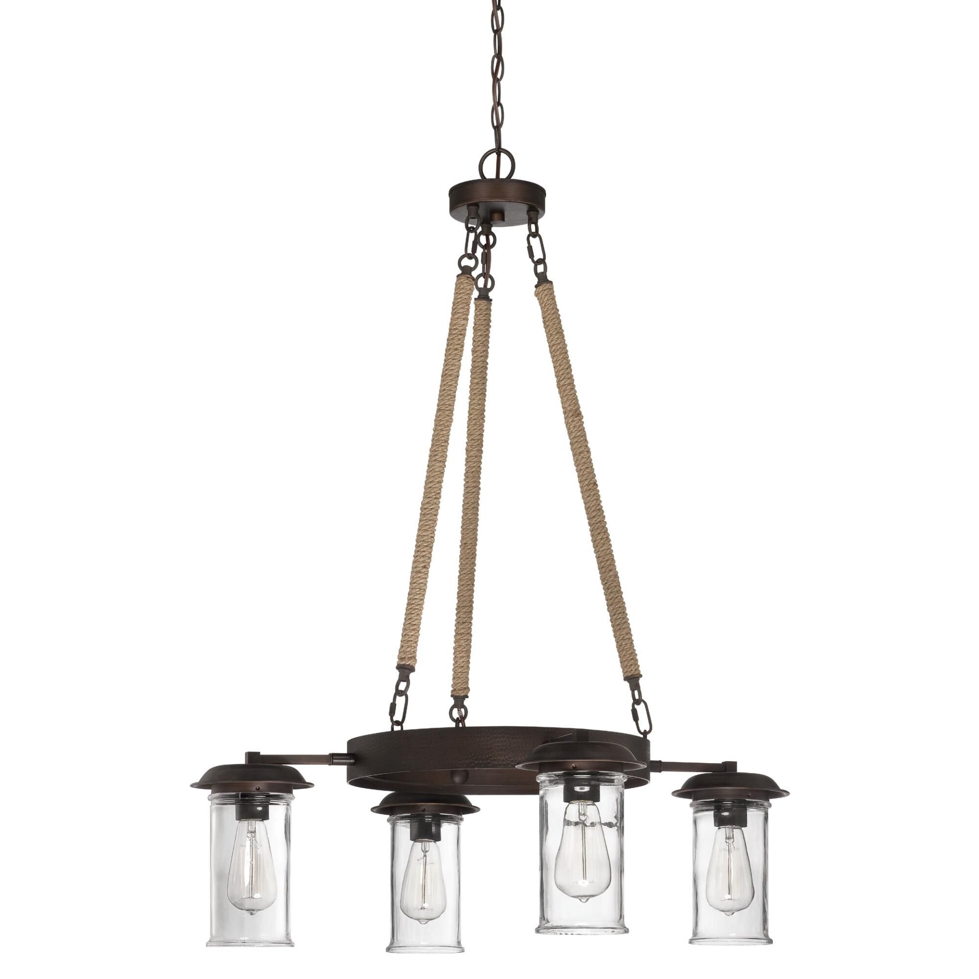 Thornton 32 Inch 4 Light Chandelier by Craftmade