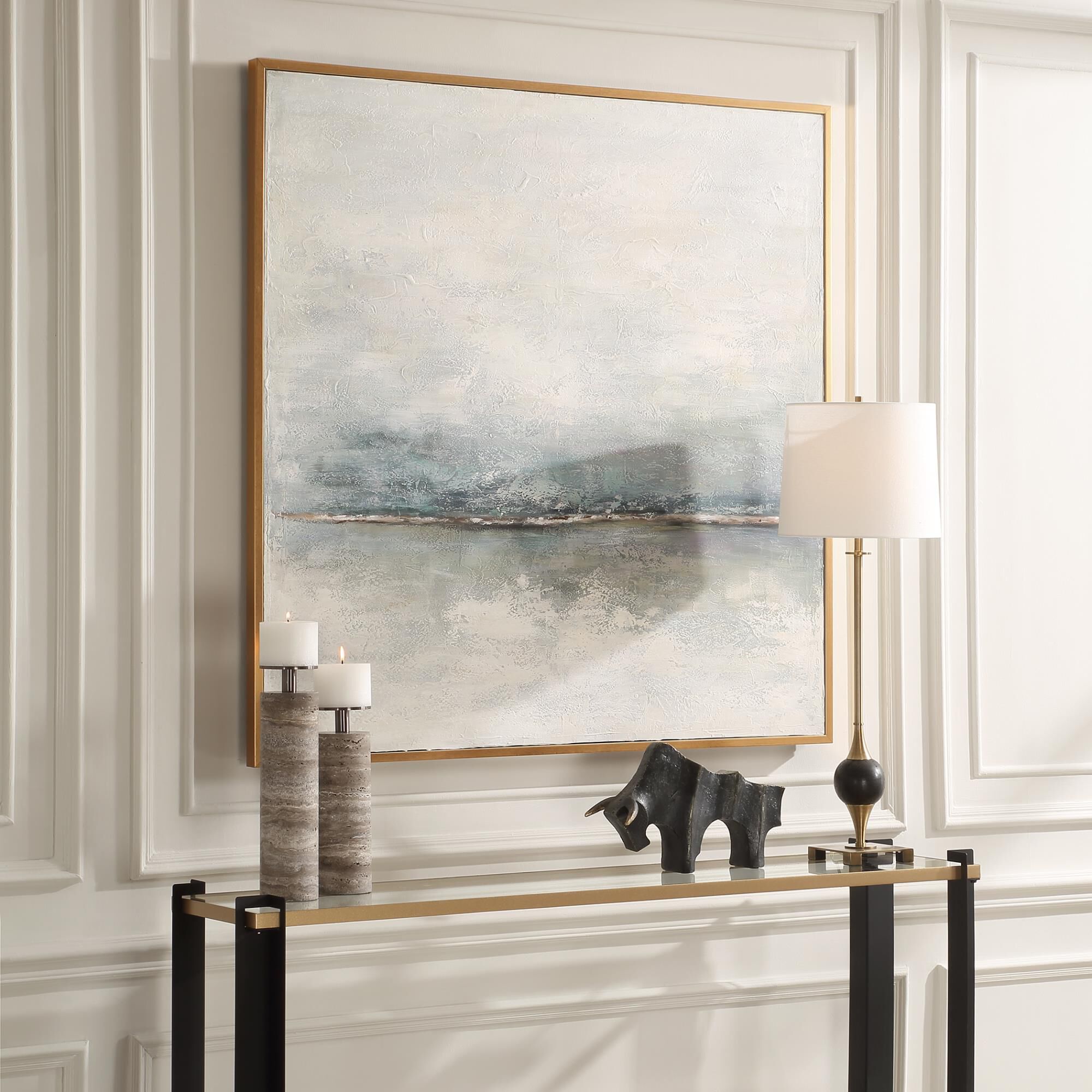 Constance Lael-Linyard Foggy Morning 50 Inch Painting by Uttermost