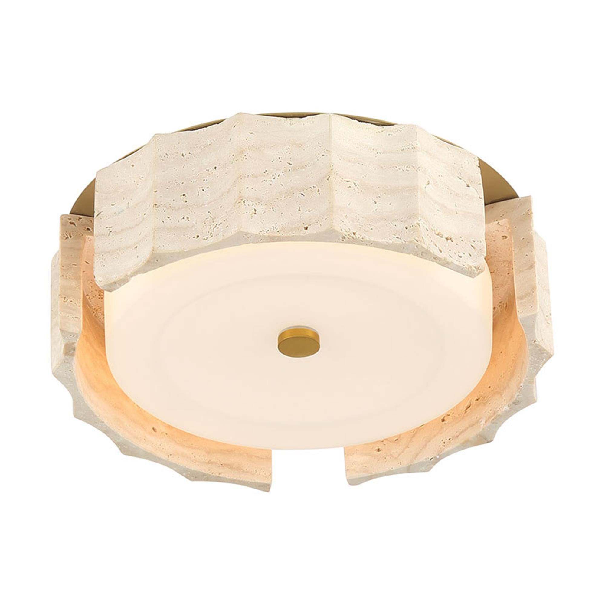 Shown in Gold finish and Opal Etched glass