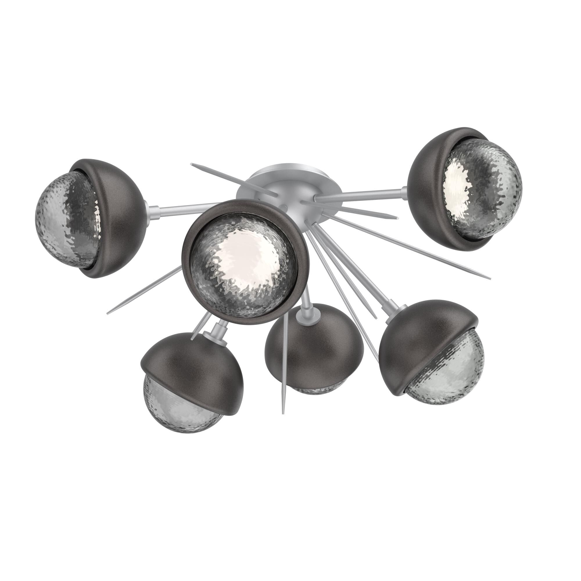 Levi Wilson Cabochon 28 Inch Semi Flush Mount by Hammerton Studio