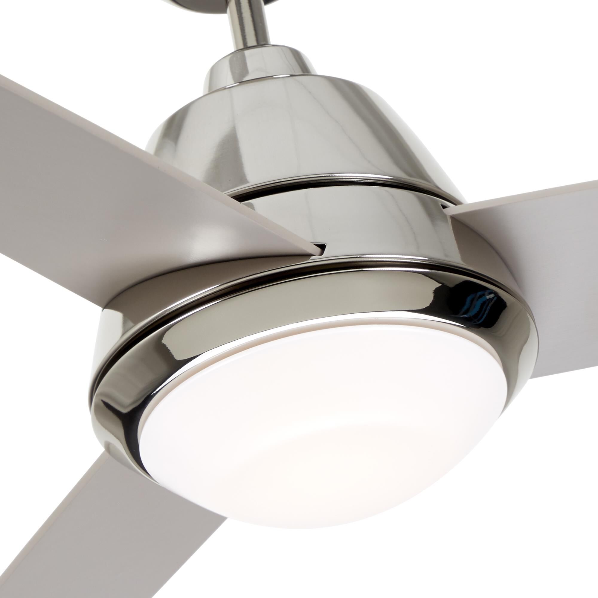 Shown in Polished Nickel finish and Opal Matte glass
