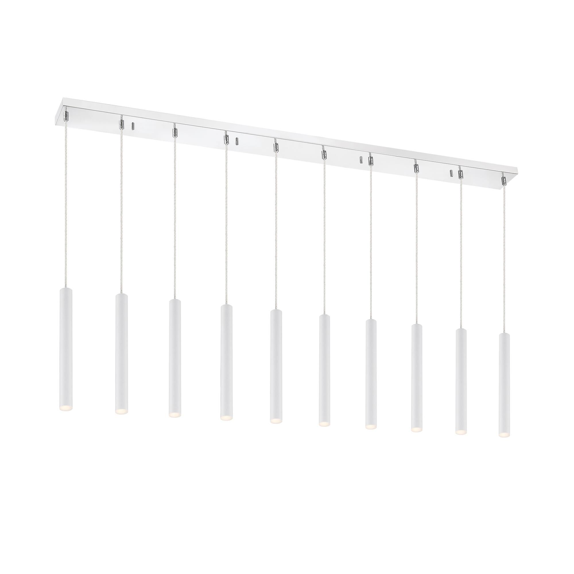 Shown in Chrome finish and Steel glass and Steel shade