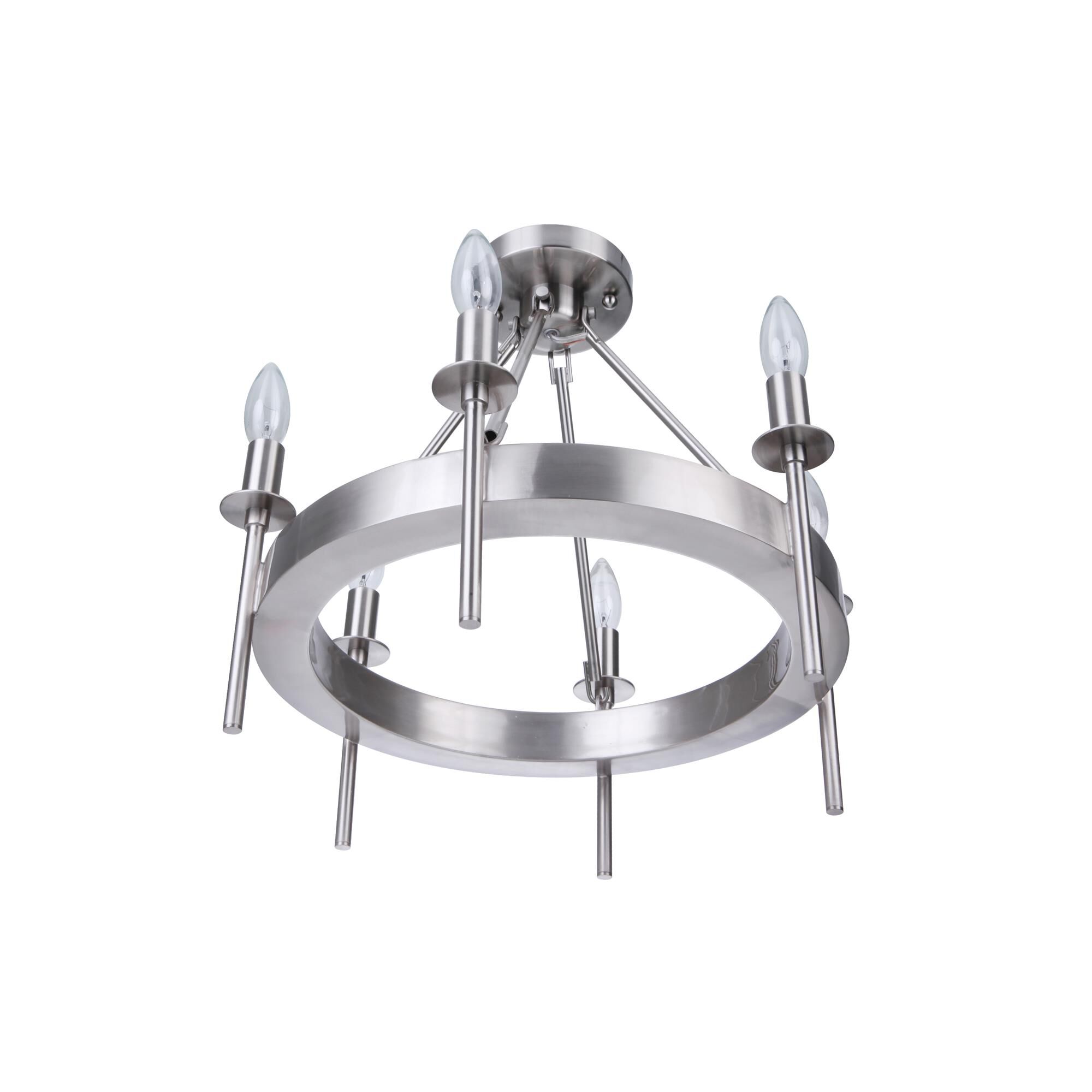 Larrson 17 Inch 6 Light Semi Flush Mount by Craftmade