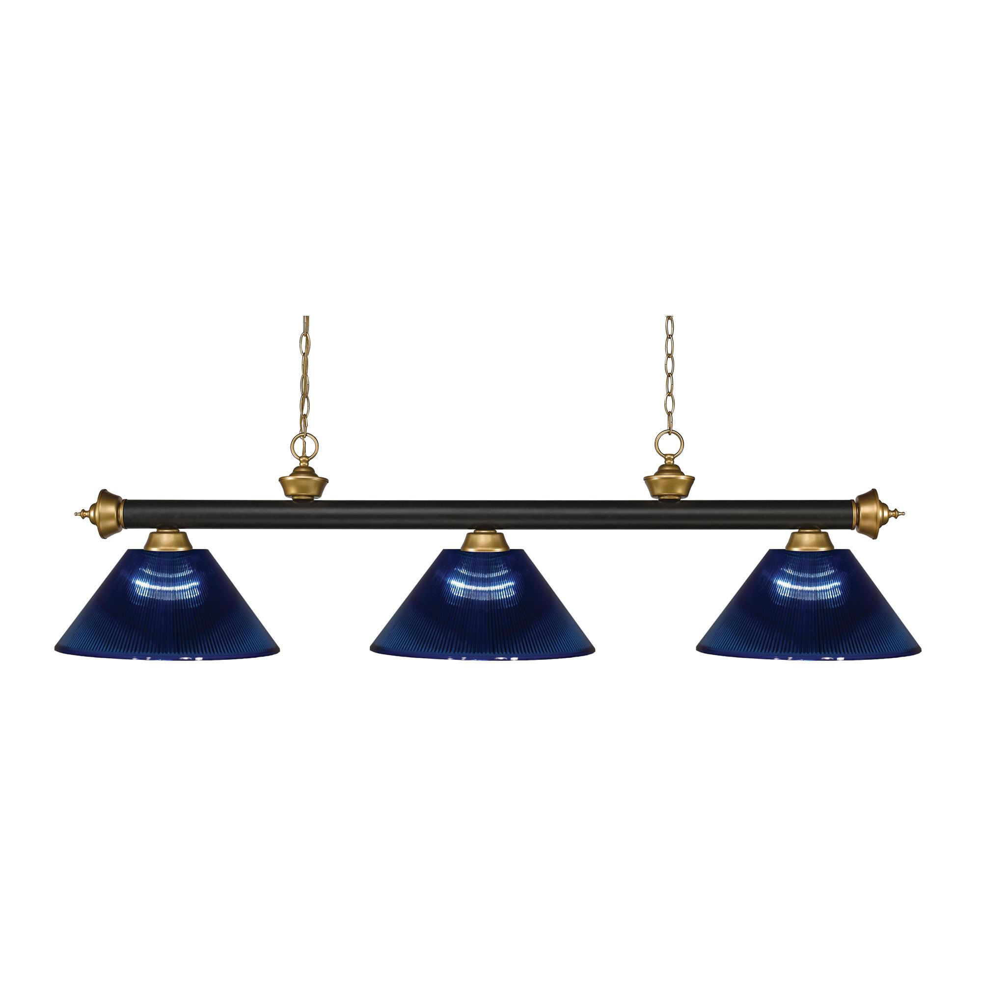 Shown in Bronze + Satin Gold finish and Acrylic glass and Acrylic shade