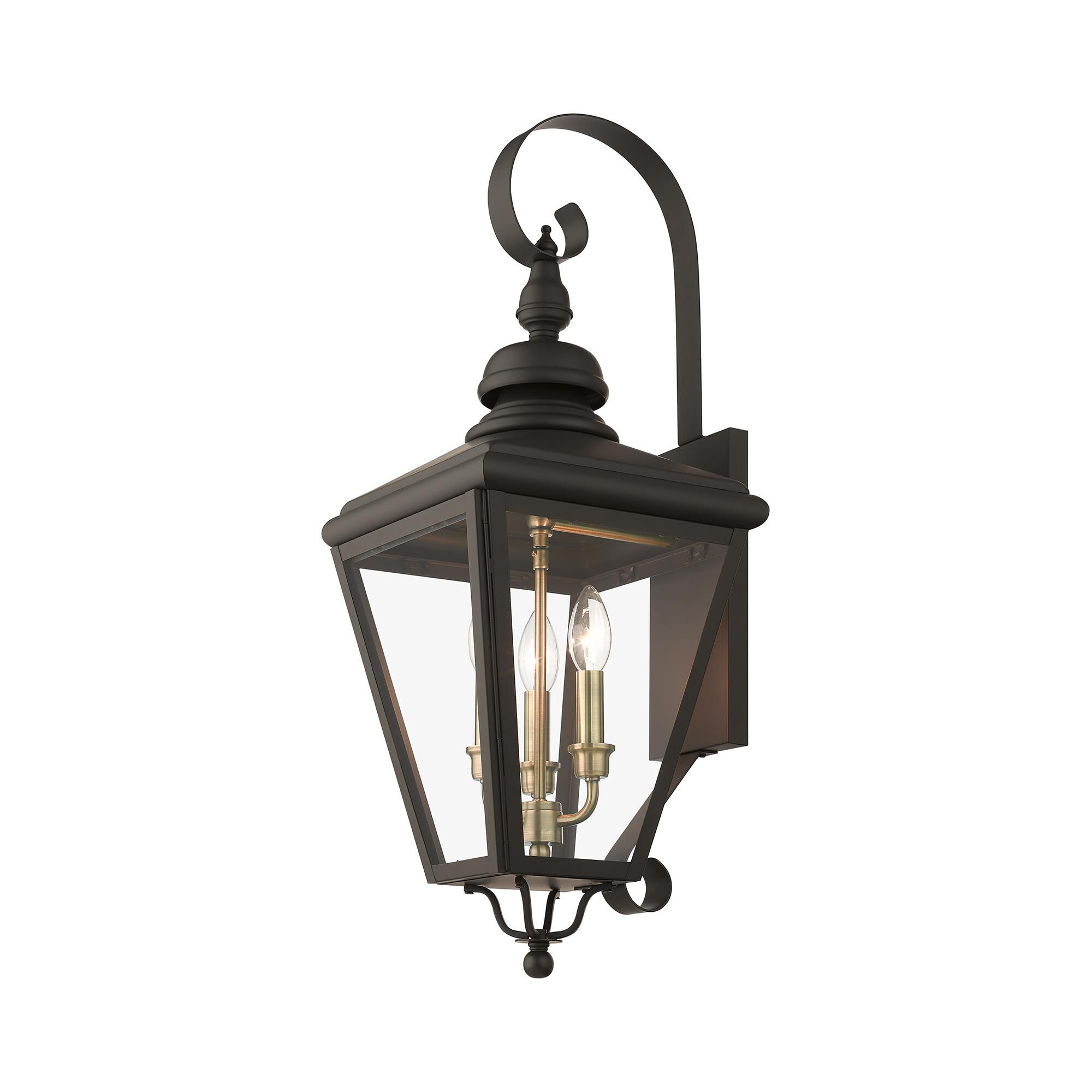 Adams 29 Inch Tall 3 Light Outdoor Wall Light by Livex Lighting