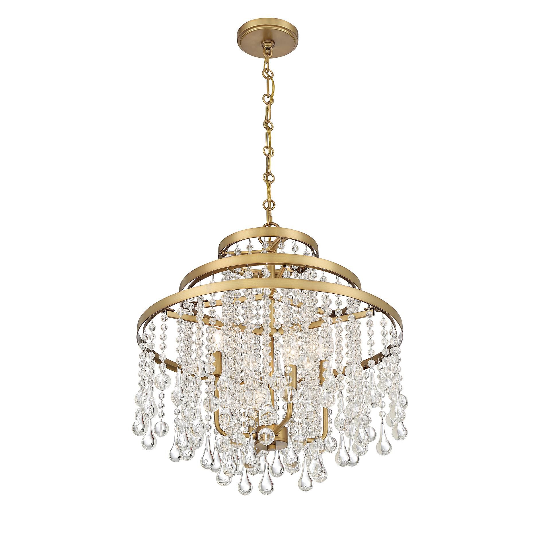 Luna 20 Inch 4 Light Mini Chandelier by Savoy House