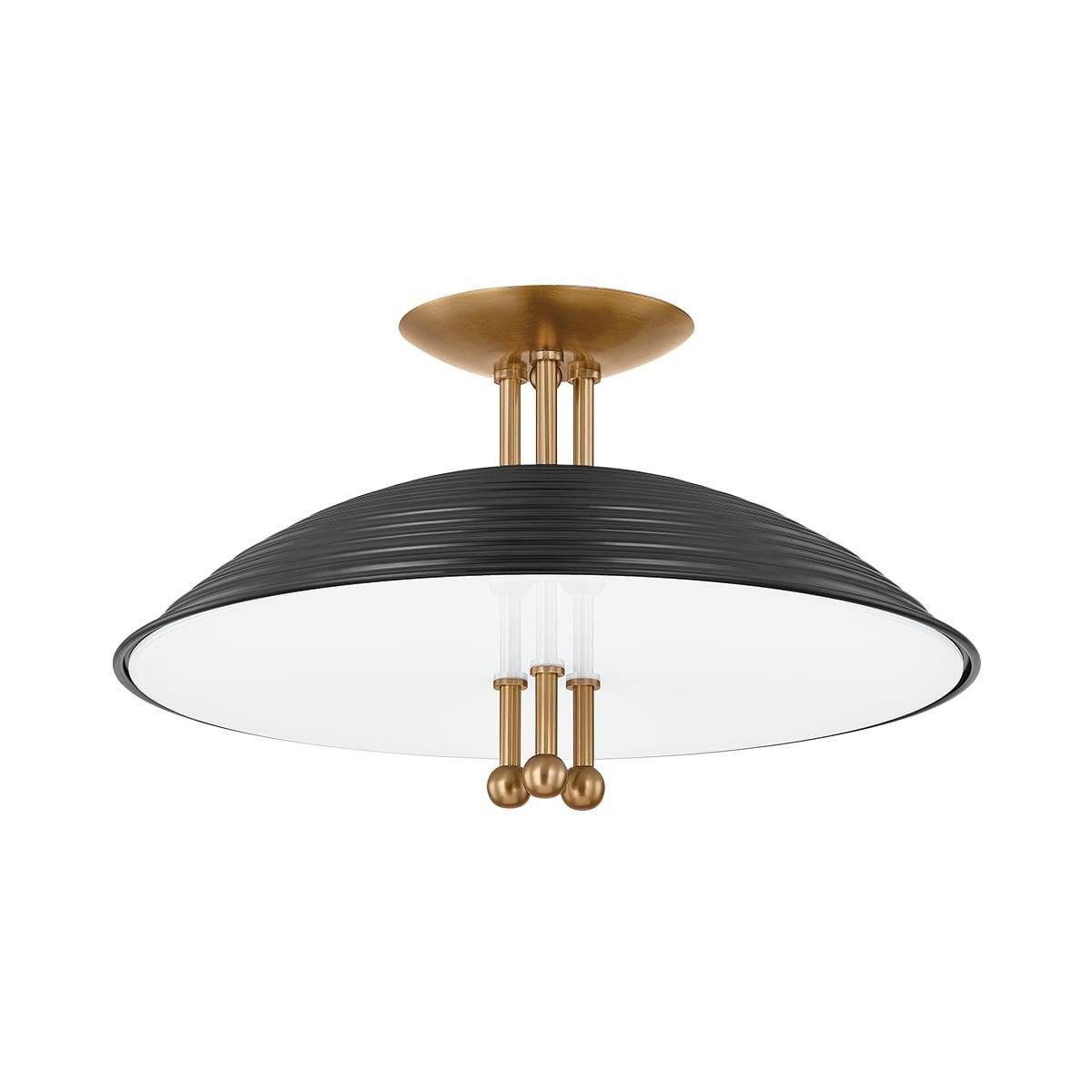 Larkin 16 Inch Semi Flush Mount by Troy Lighting