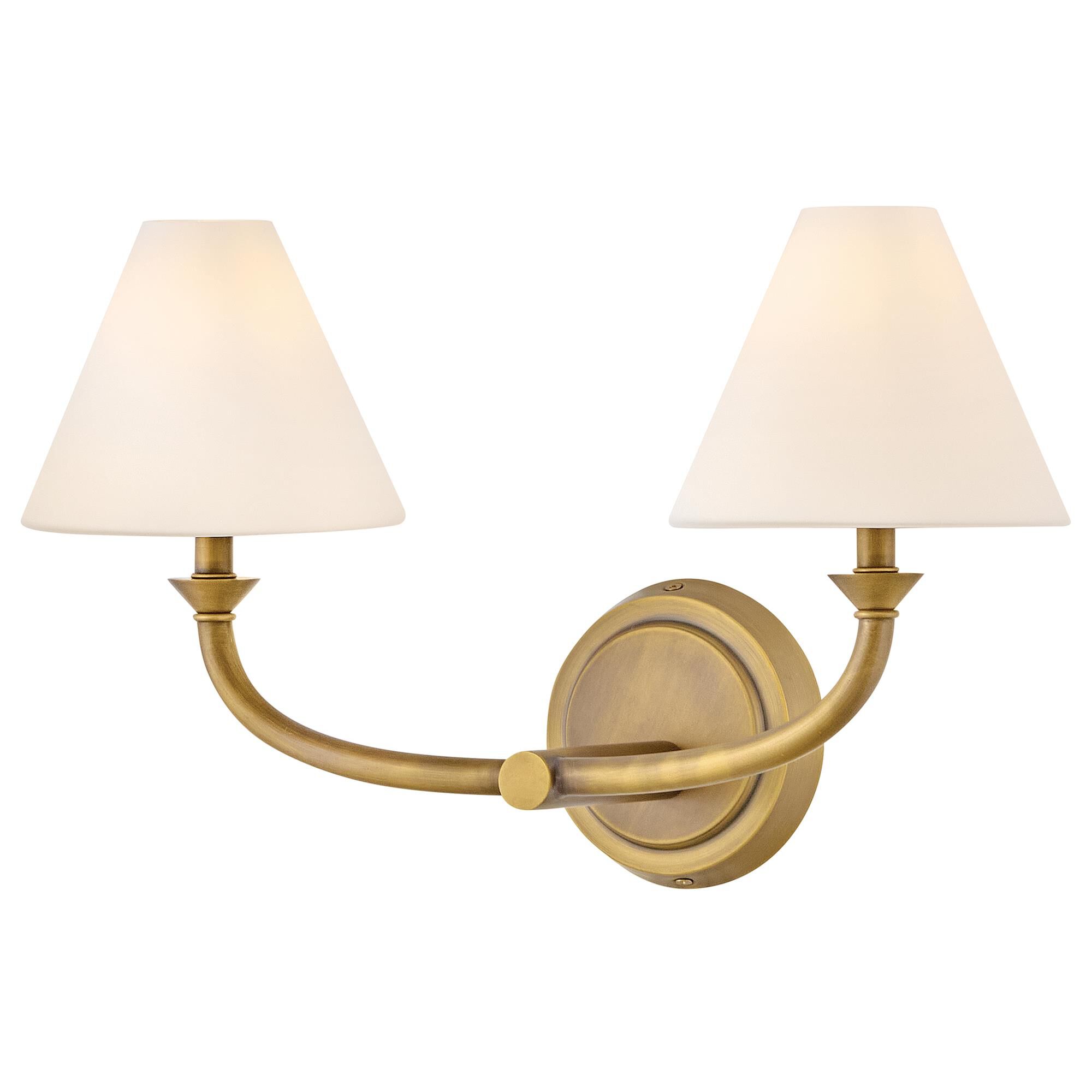Shown in Heritage Brass finish and Etched Opal glass