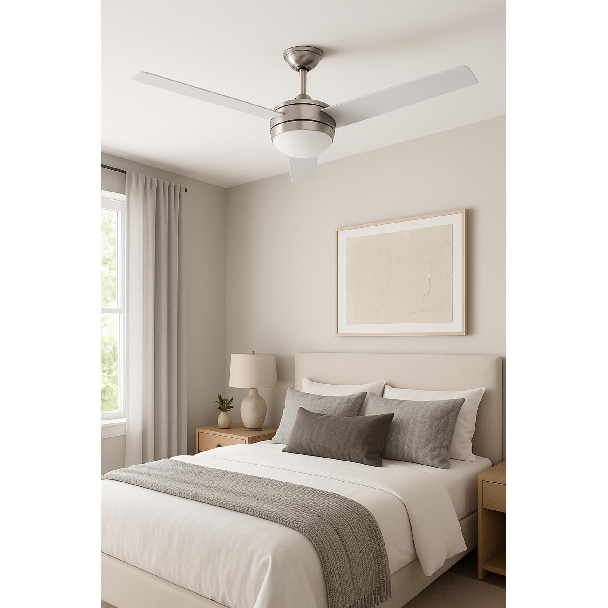 Shown in Satin Nickel finish and Frosted glass