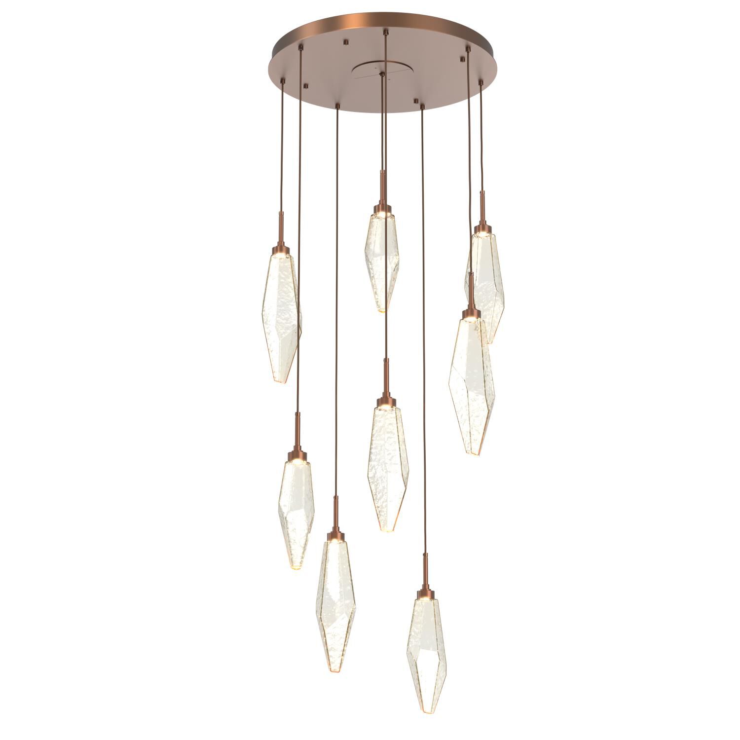 Rock Crystal Multi Light Pendant by Hammerton Studio
