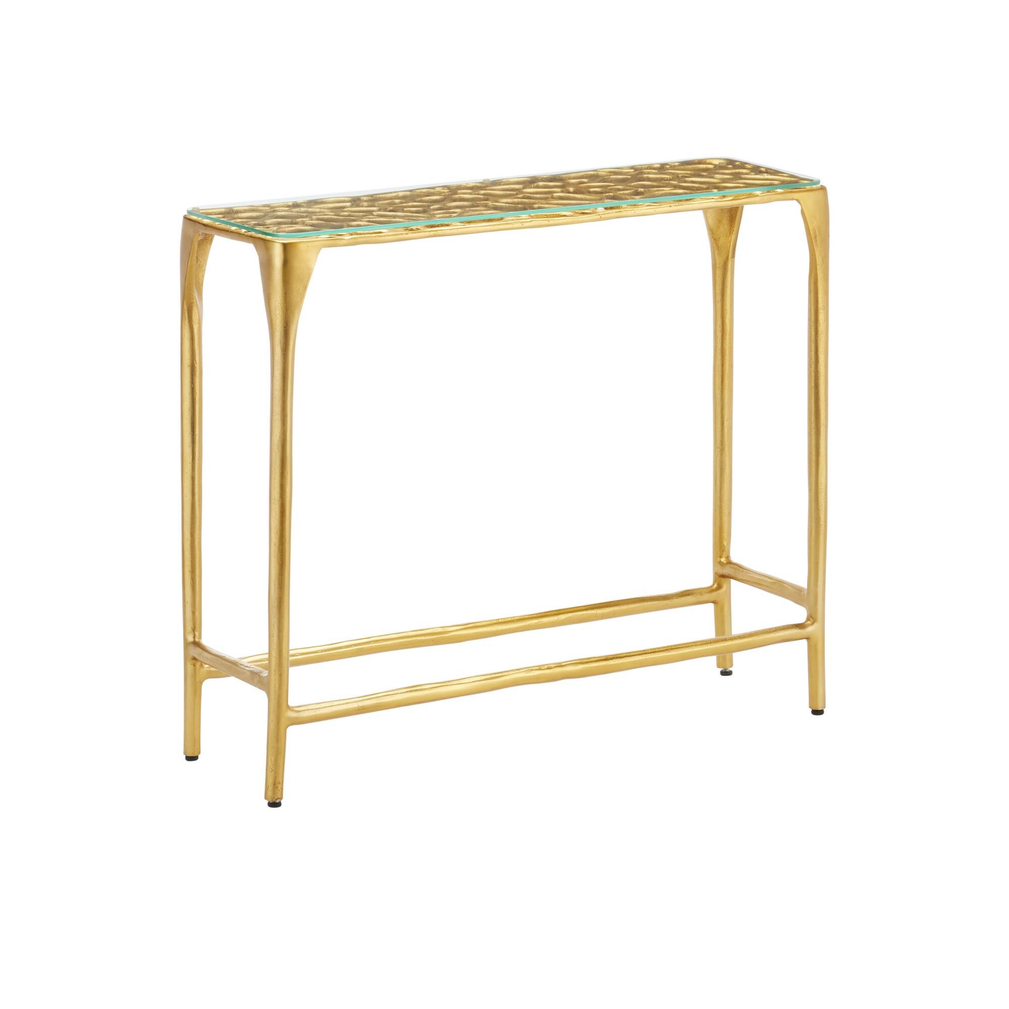 Marjorie Skouras Honeycomb Console Table by Currey and Company