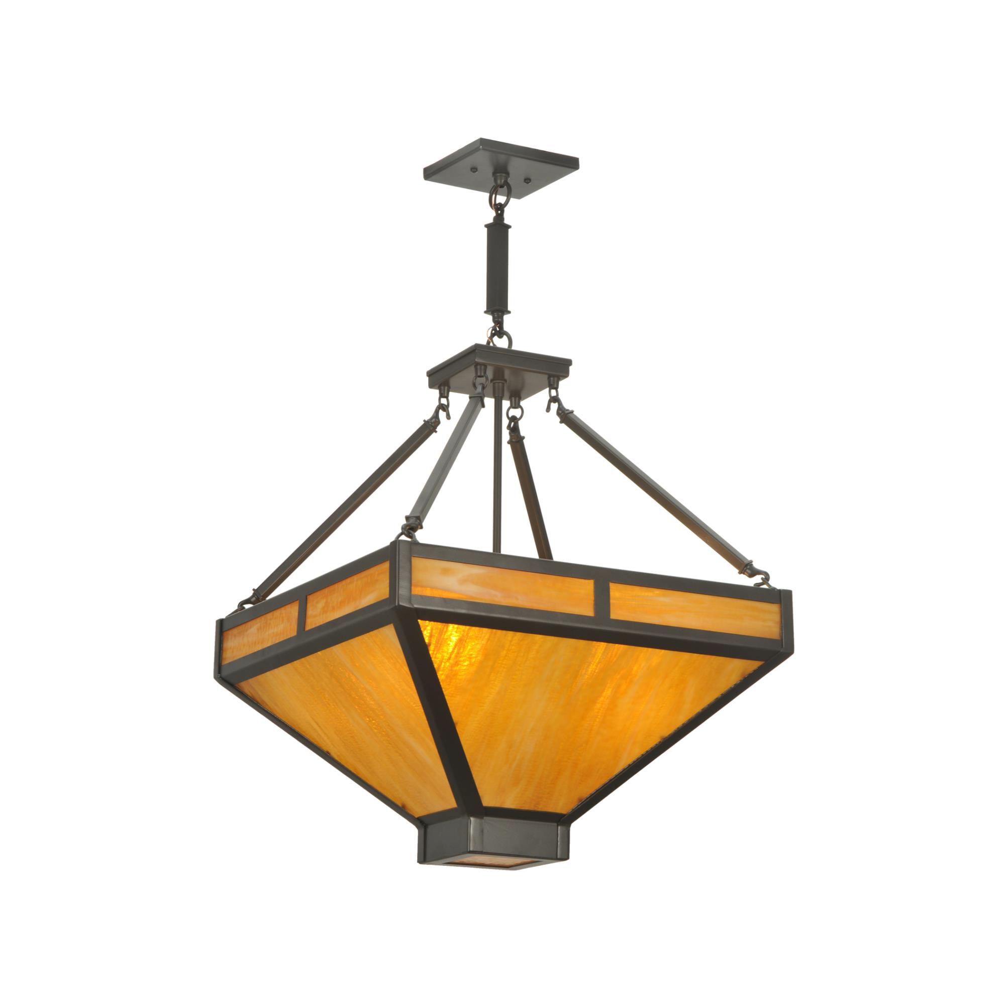 Shown in Timeless Bronze finish and Honey glass