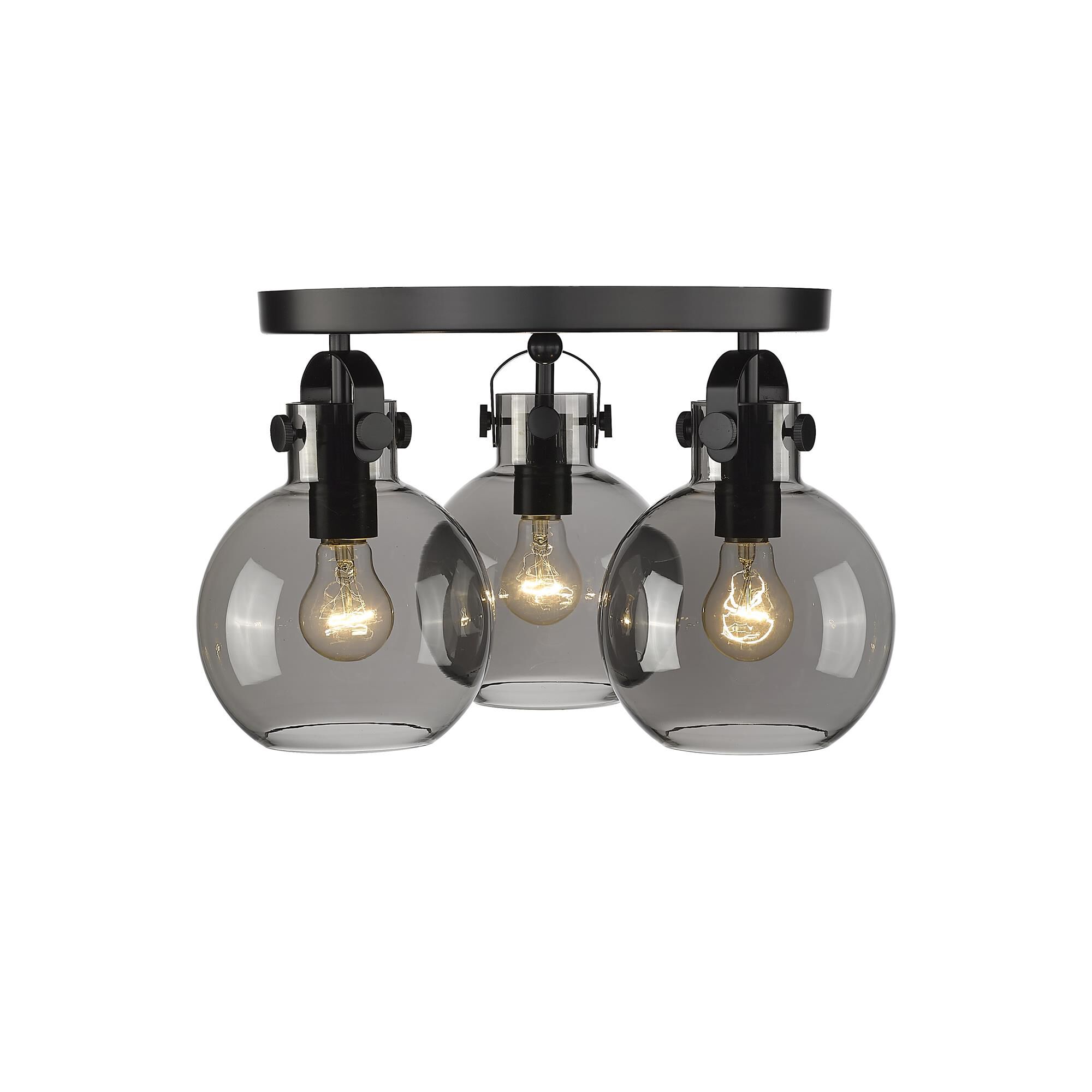 Shown in Matte Black finish and Plated Smoke glass