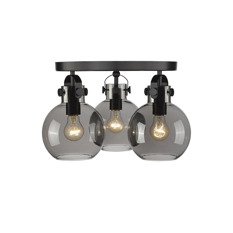 Bruno Marashlian Newton Sphere 19 Inch 3 Light Flush Mount by Innovations Lighting