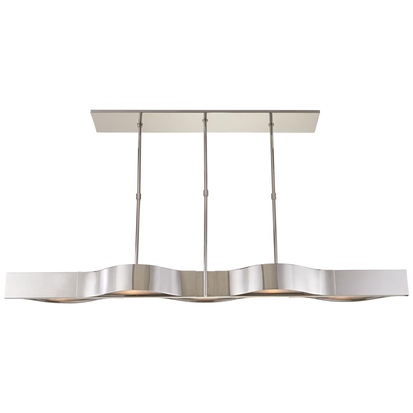 Kelly Wearstler Avant 60 Inch 5 Light Linear Suspension Light by Visual Comfort Signature Collection