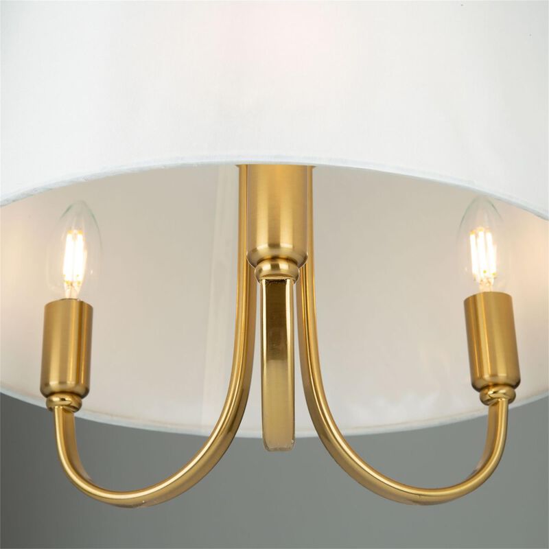 Steven Sabados (S&C) Rhythm 15 Inch 3 Light Semi Flush Mount by Artcraft