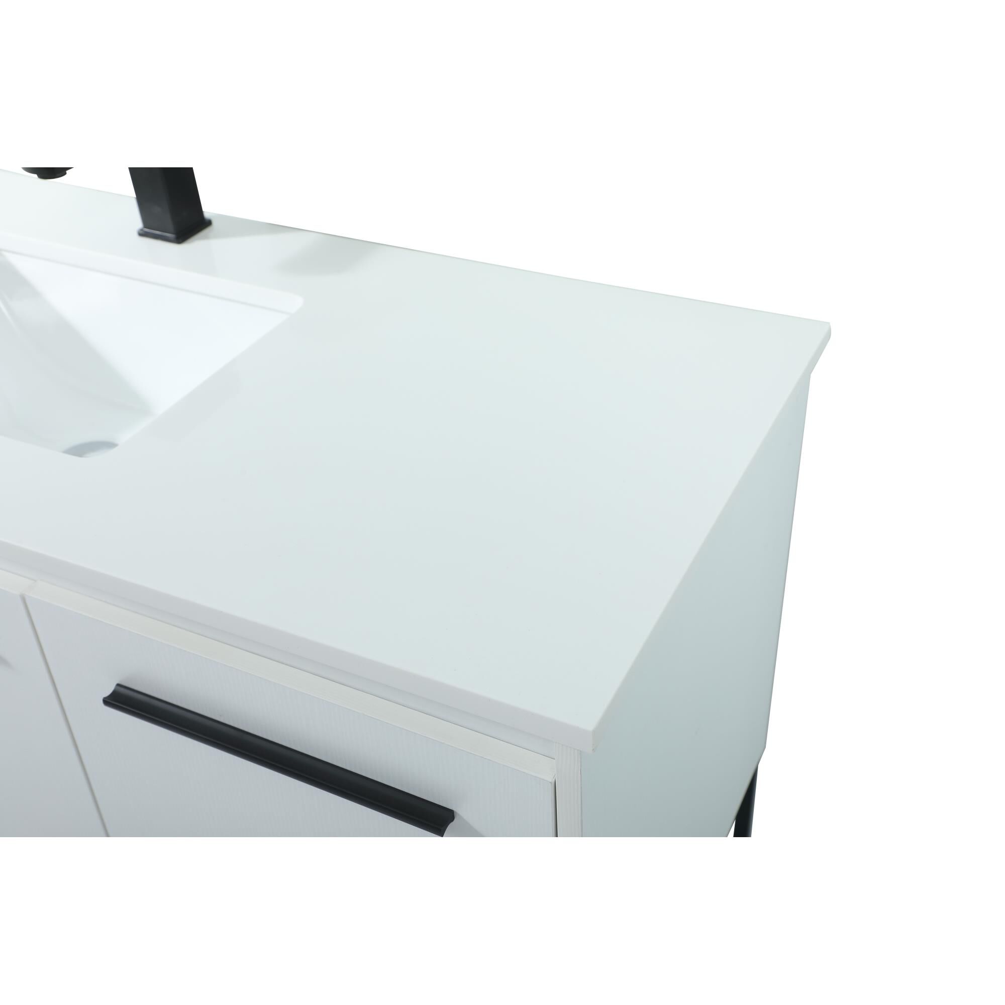 Shown in White finish