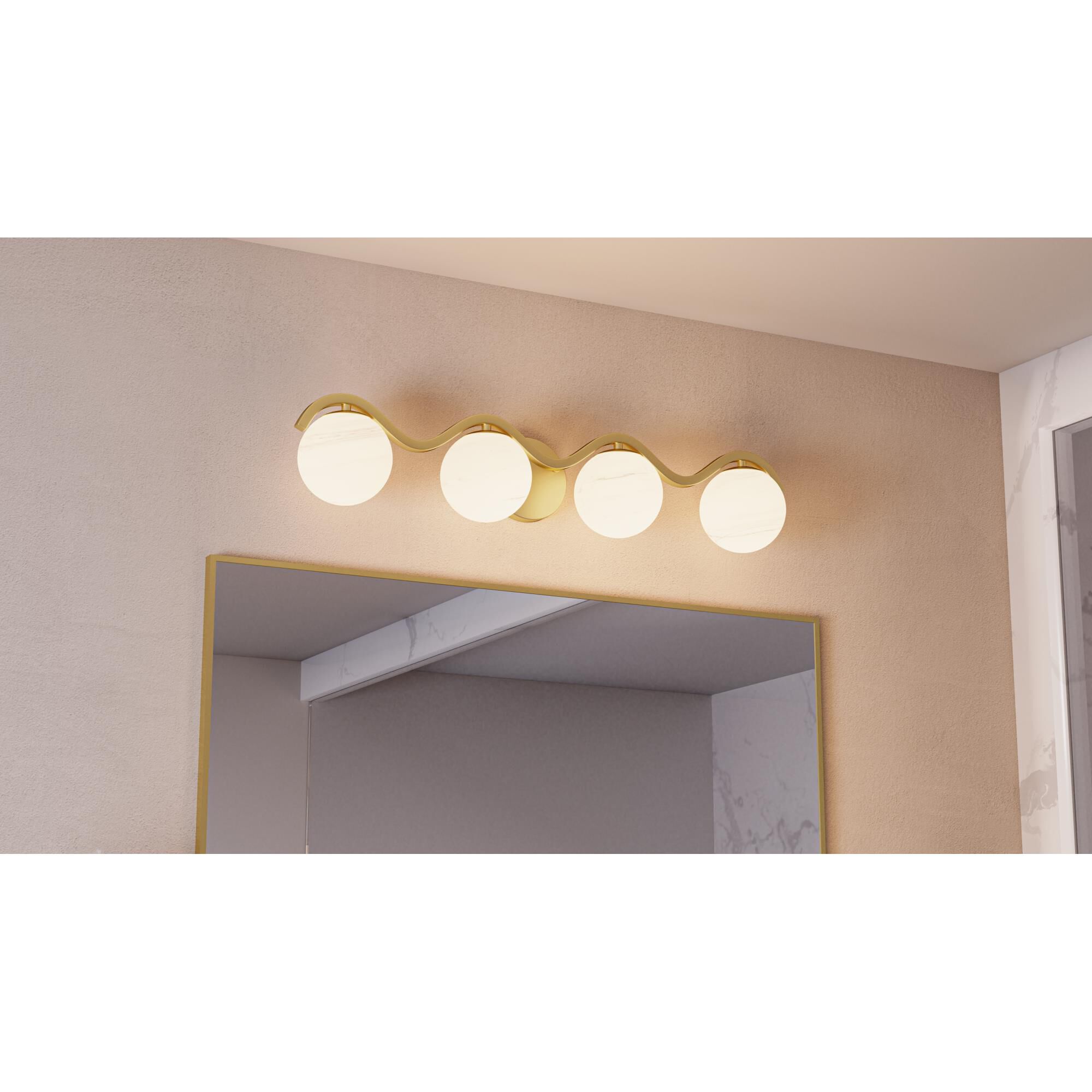 Spherical 31 Inch Bath Vanity Light by Quoizel