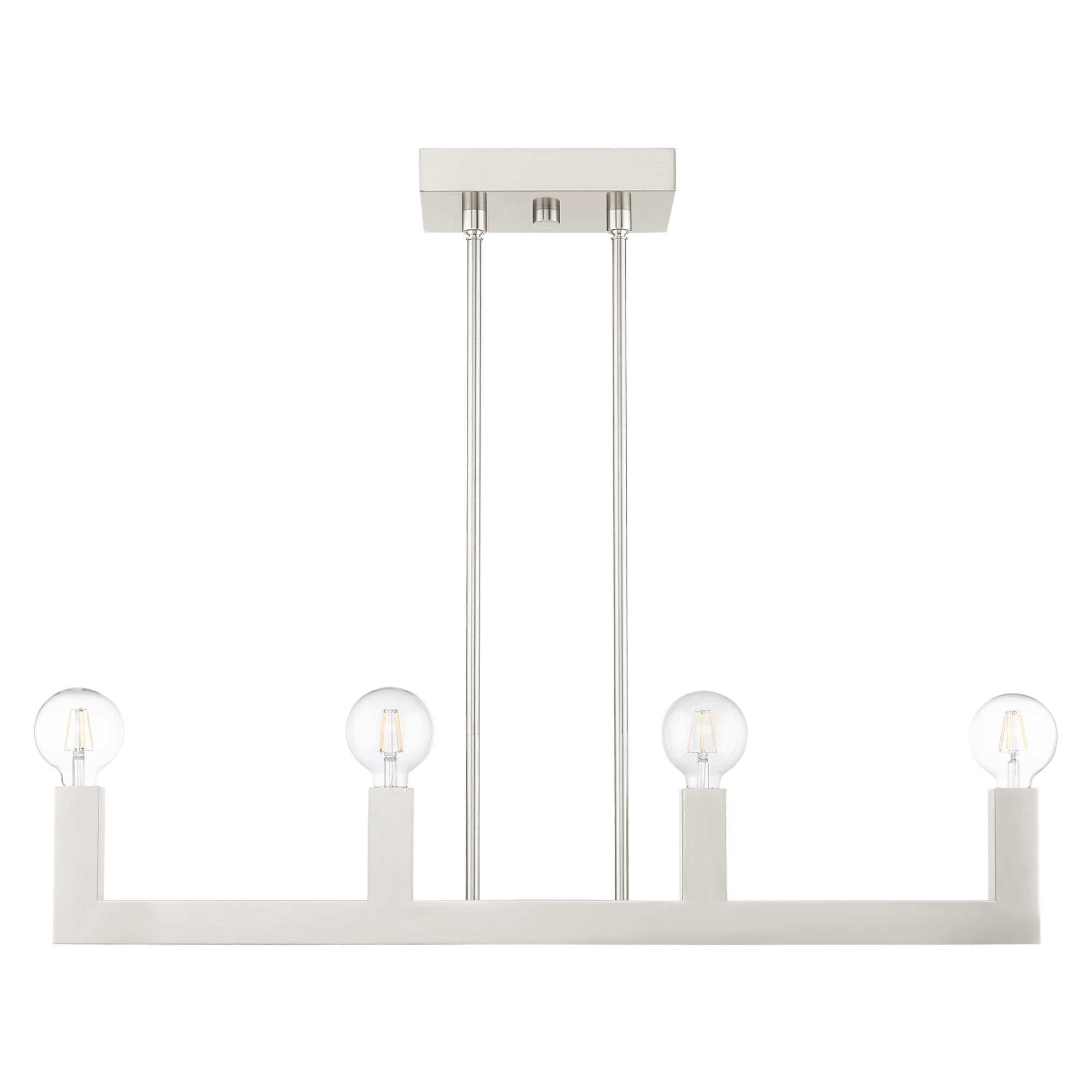 Solna 34 Inch 4 Light Linear Suspension Light by Livex Lighting