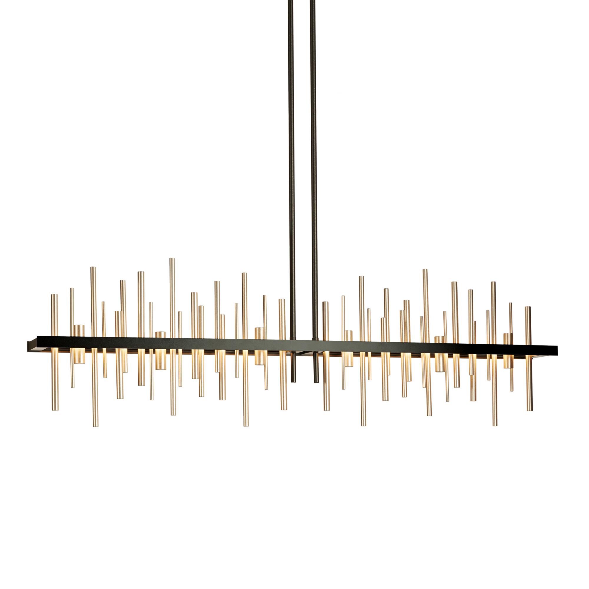 Shown in Black finish and Modern Brass accent