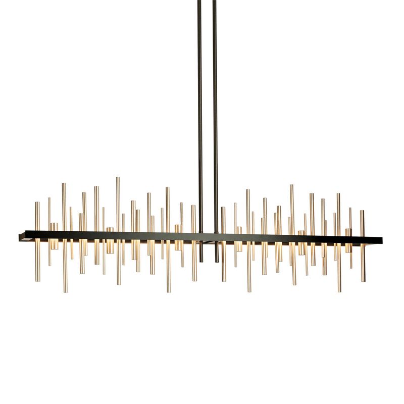 Cityscape Medium Linear Chandelier by Hubbardton Forge