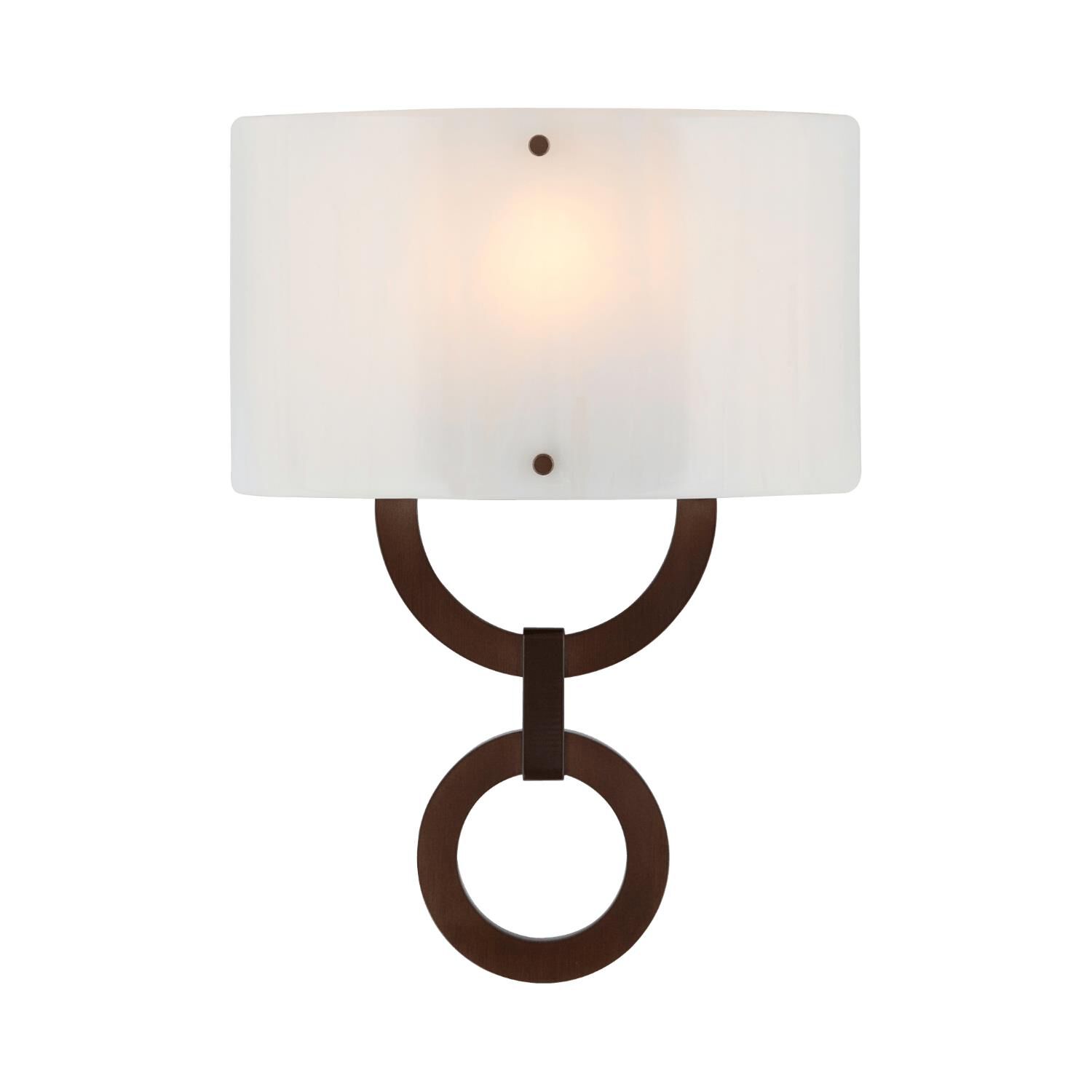Hammerton Studio Carlyle Round Link 15 Inch Wall Sconce