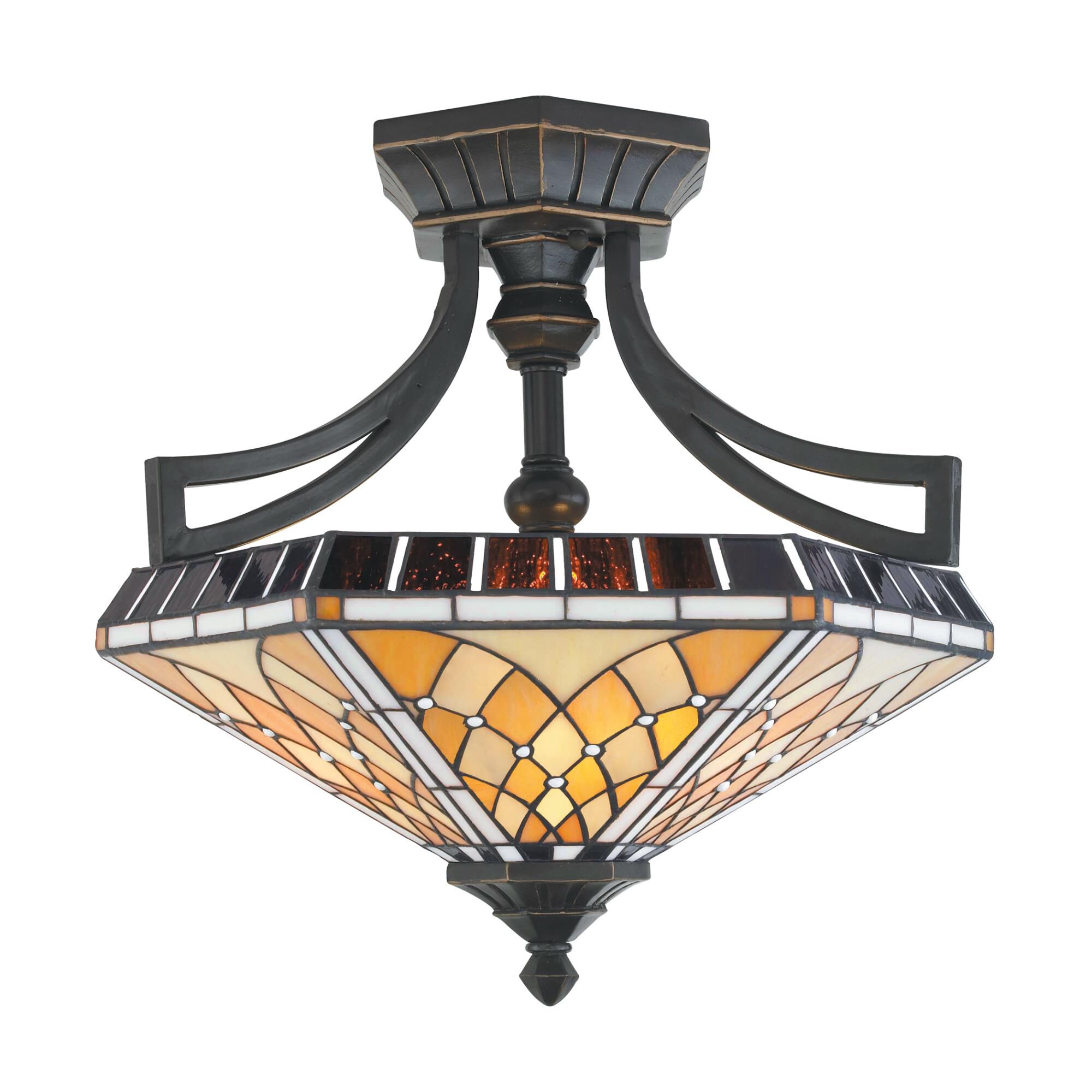 Empire 16 Inch 3 Light Semi Flush Mount by ELK Lighting