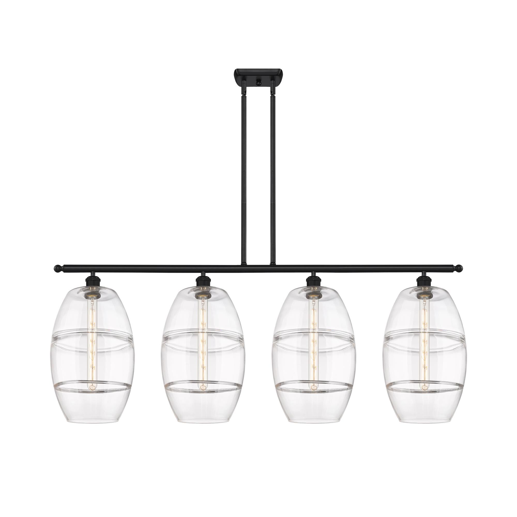 Shown in Matte Black finish and Clear glass