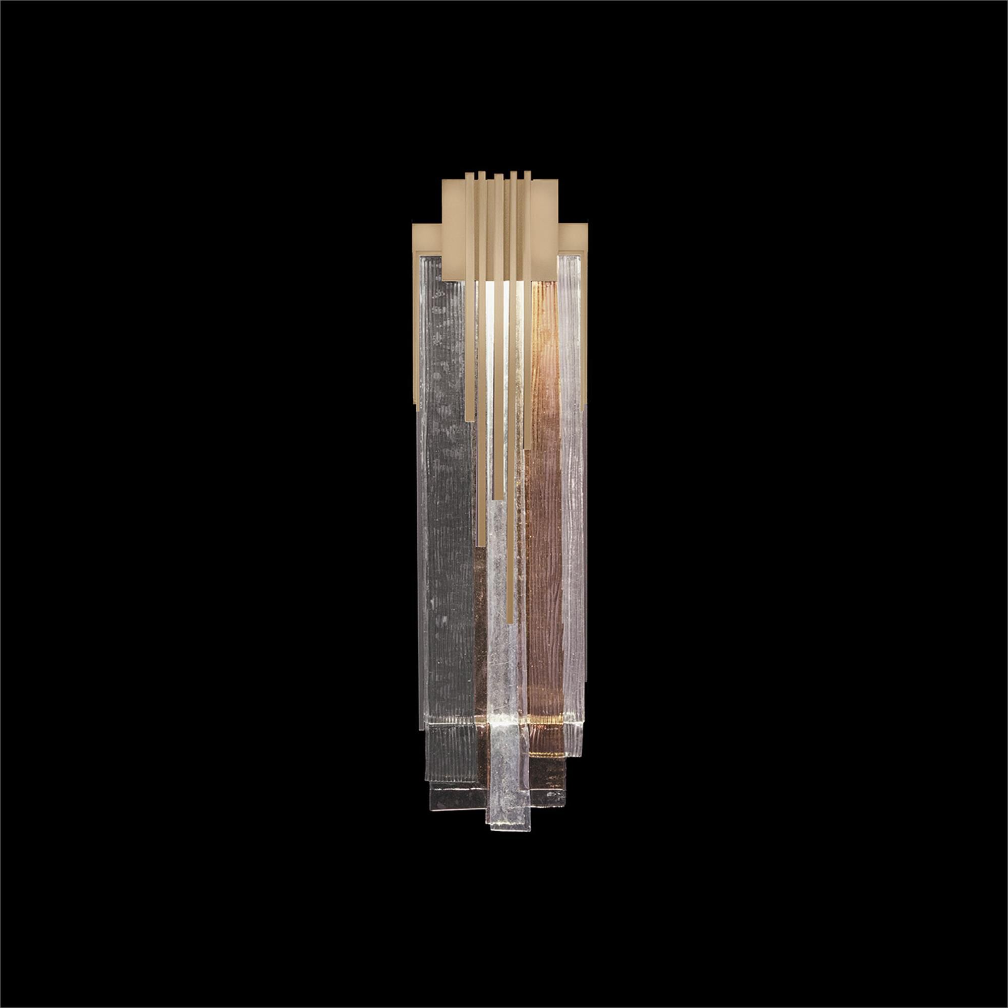Shown in Gold finish and Multi-Tone glass