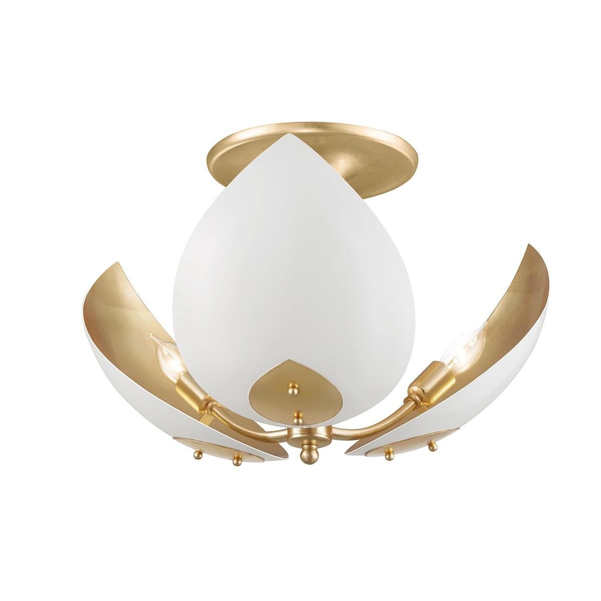 Lotus 19 Inch Semi Flush Mount by Hudson Valley Lighting