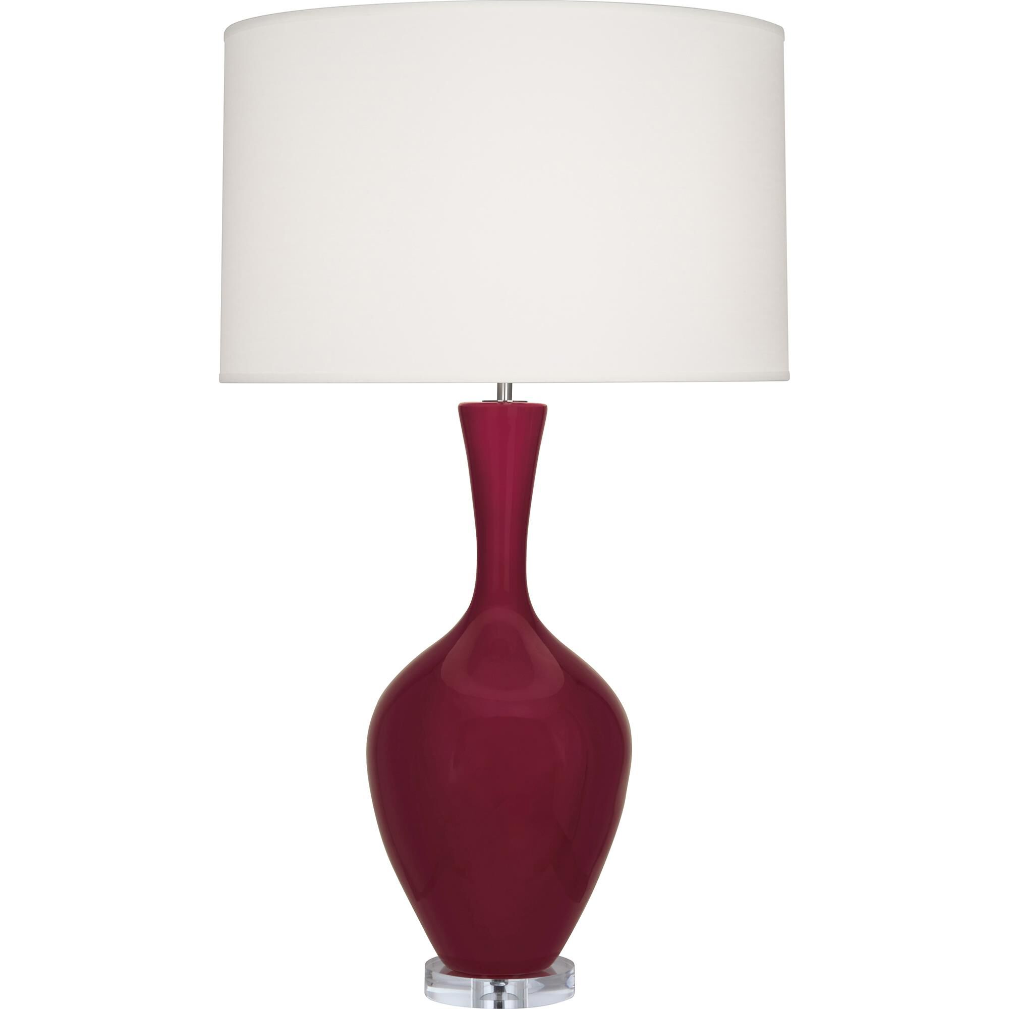 Shown in Sugar Plum finish and White shade