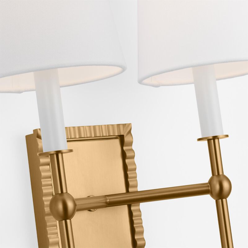 Alexa Hampton Baxley 21 Inch 2 Light Wall Sconce by Visual Comfort Studio