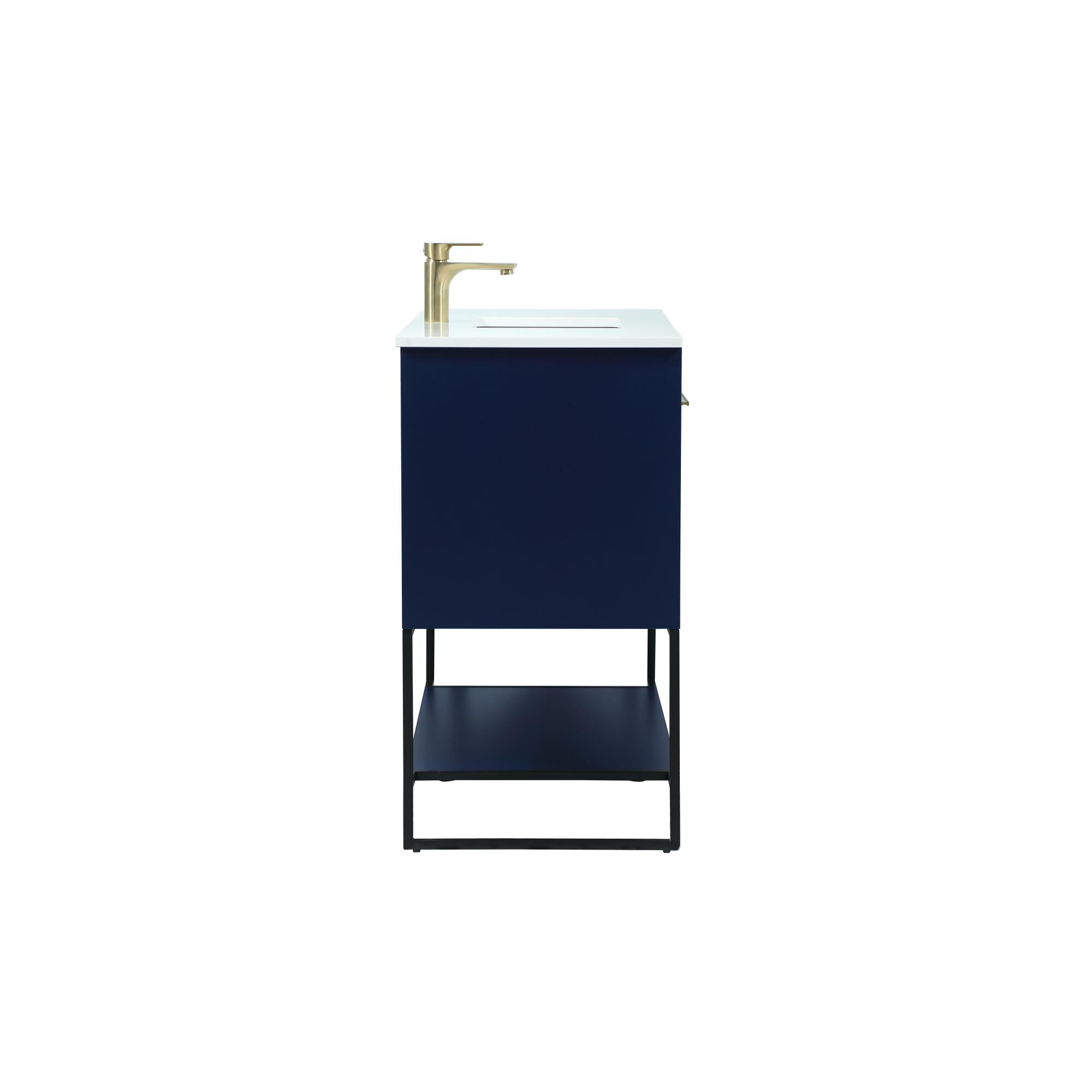 Shown in Blue finish