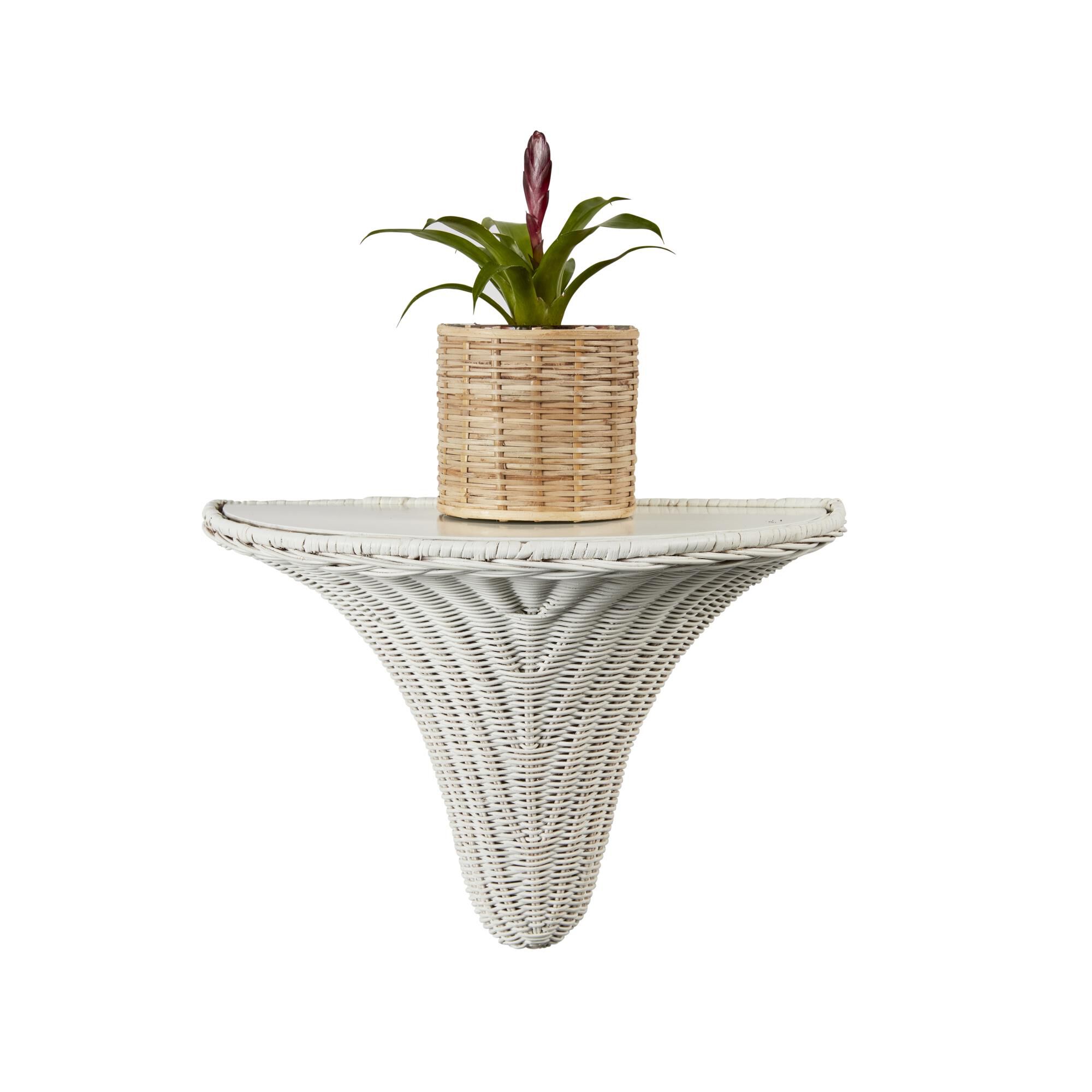 Amanda Lindroth Baytree Wicker Wall Shelf by Chelsea House