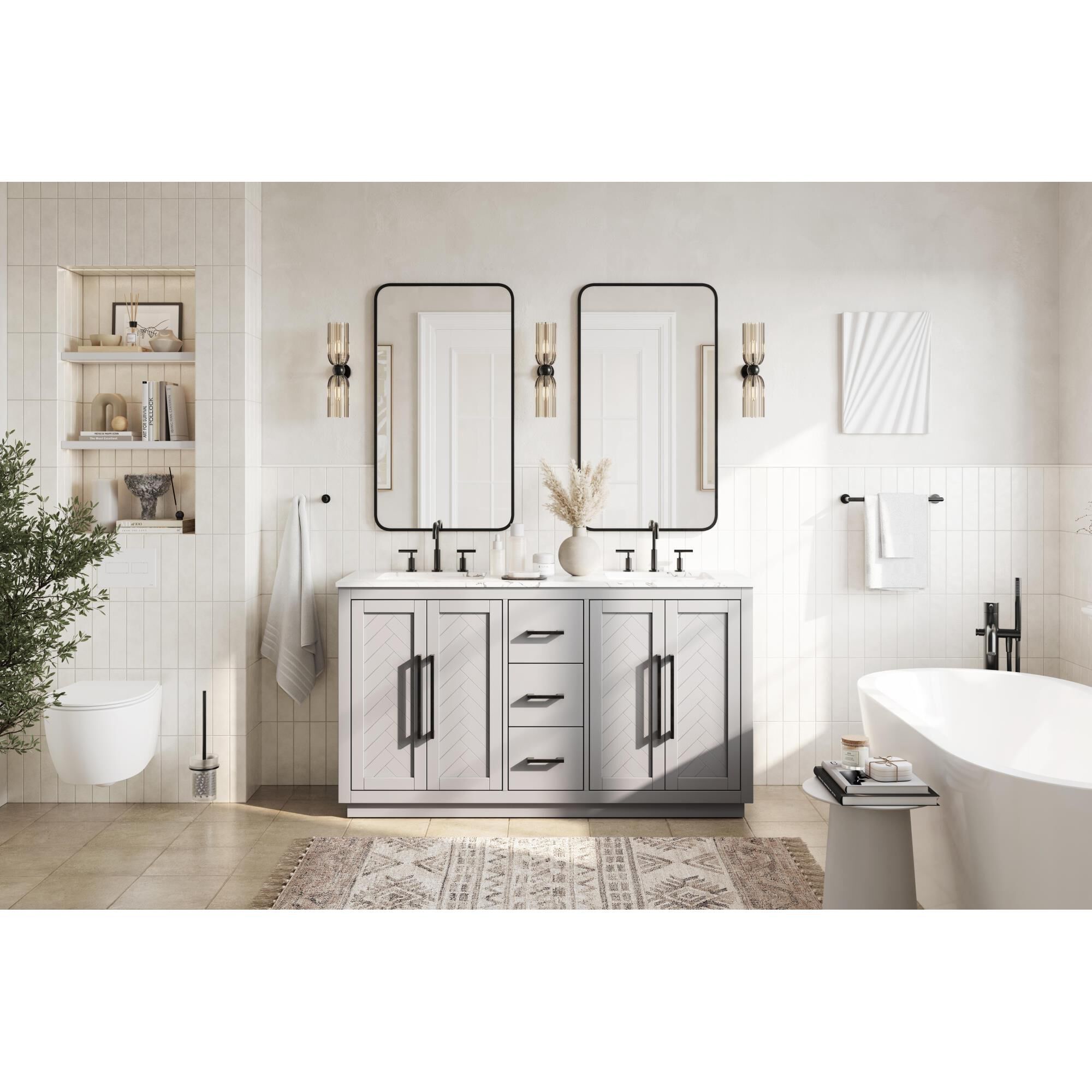 Chase 60 Inch Bath Vanity by Elegant Dcor