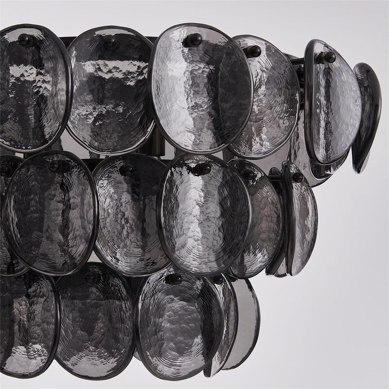 Uroko Medium Linear Chandelier by Kalco