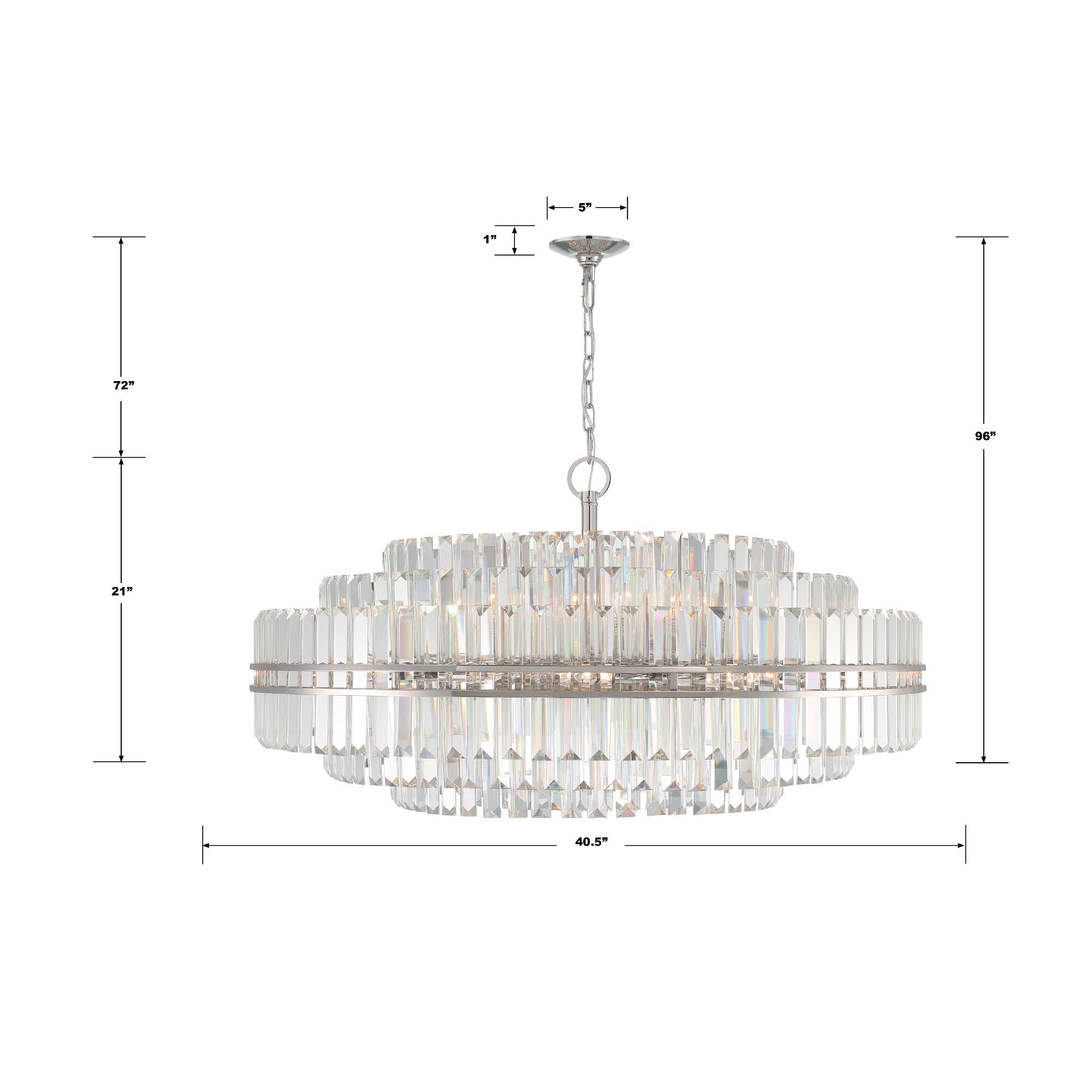 Hayes 41 Inch Chandelier by Crystorama