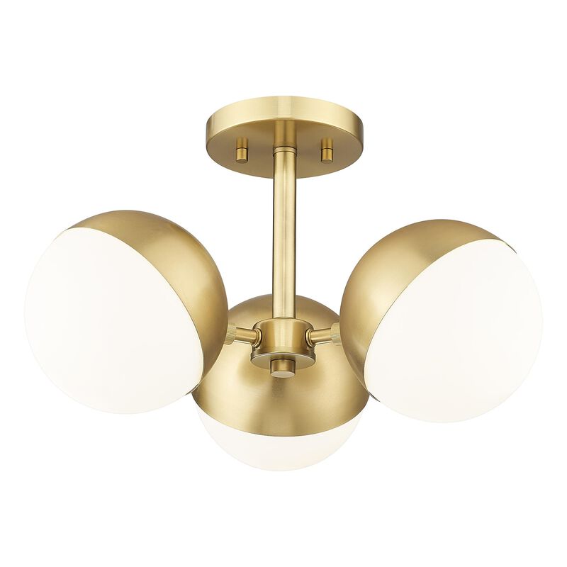 Realm Sphere 17 Inch 3 Light Semi Flush Mount by Z-Lite