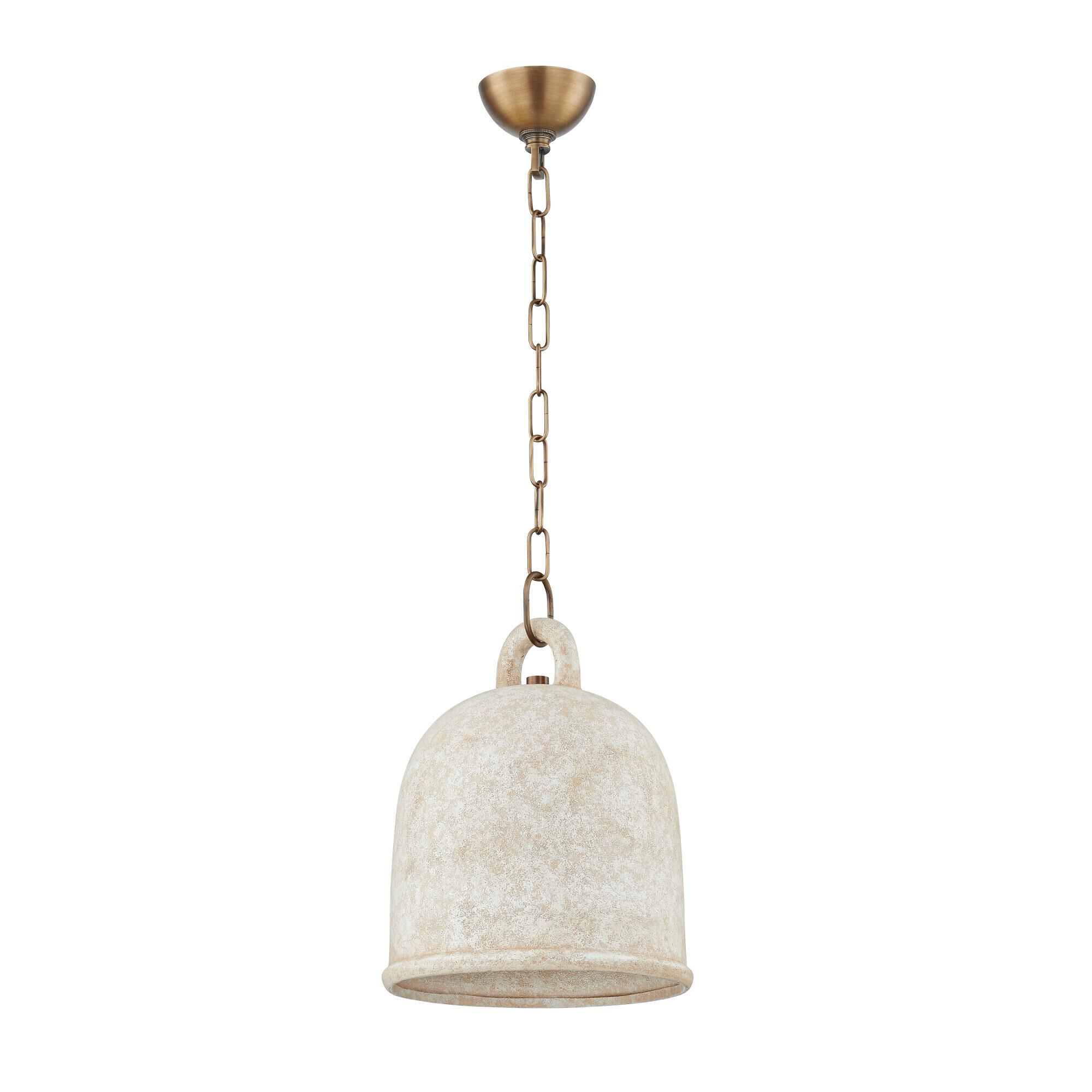 Shown in Patina Brass finish and Ceramic glass