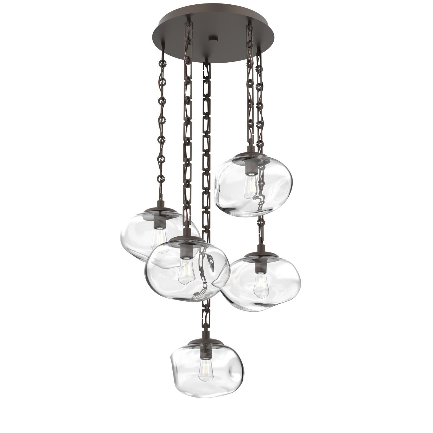 Levi Wilson Nova Bulb 24 Inch Multi Light Pendant by Hammerton Studio