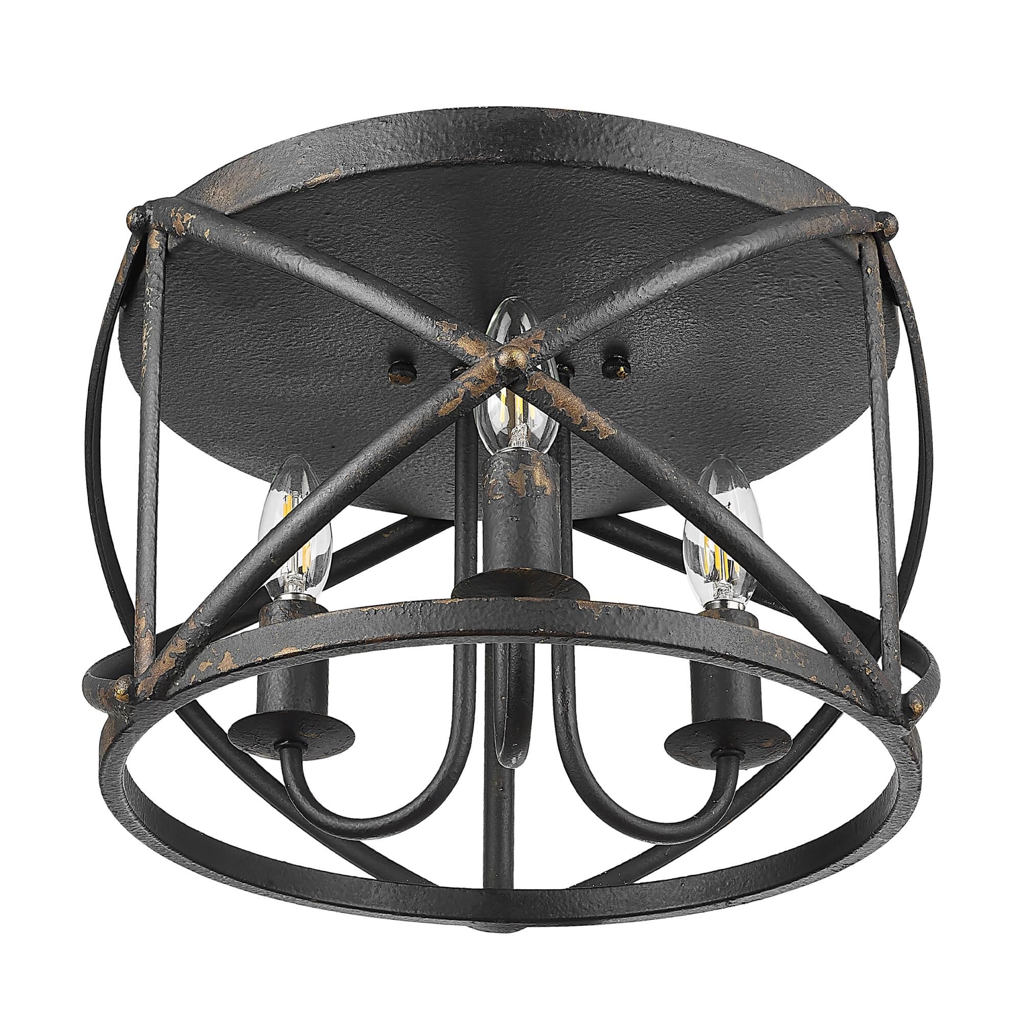 Shown in Antique Black Iron finish
