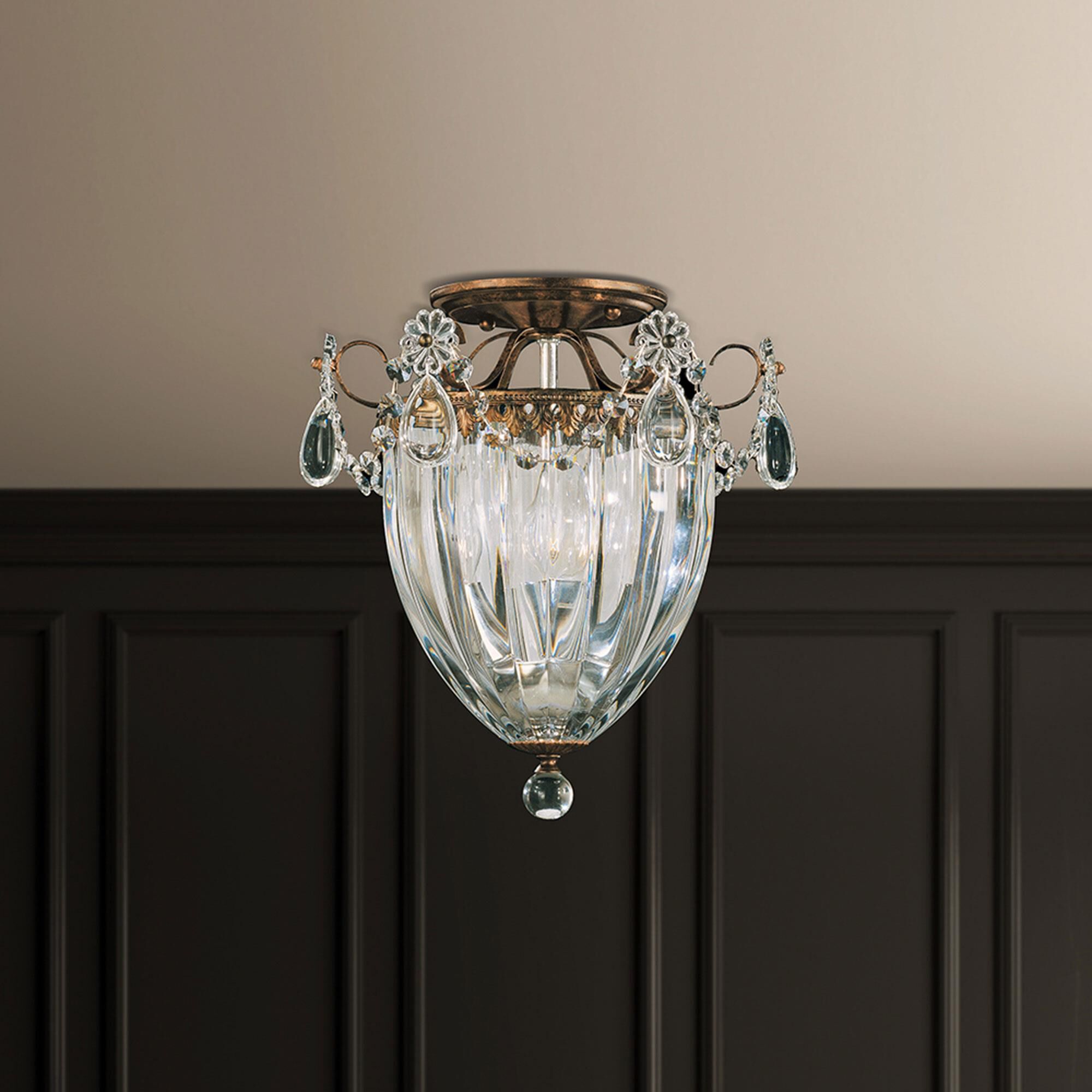 Shown in Heirloom Bronze finish and Clear Heritage crystal