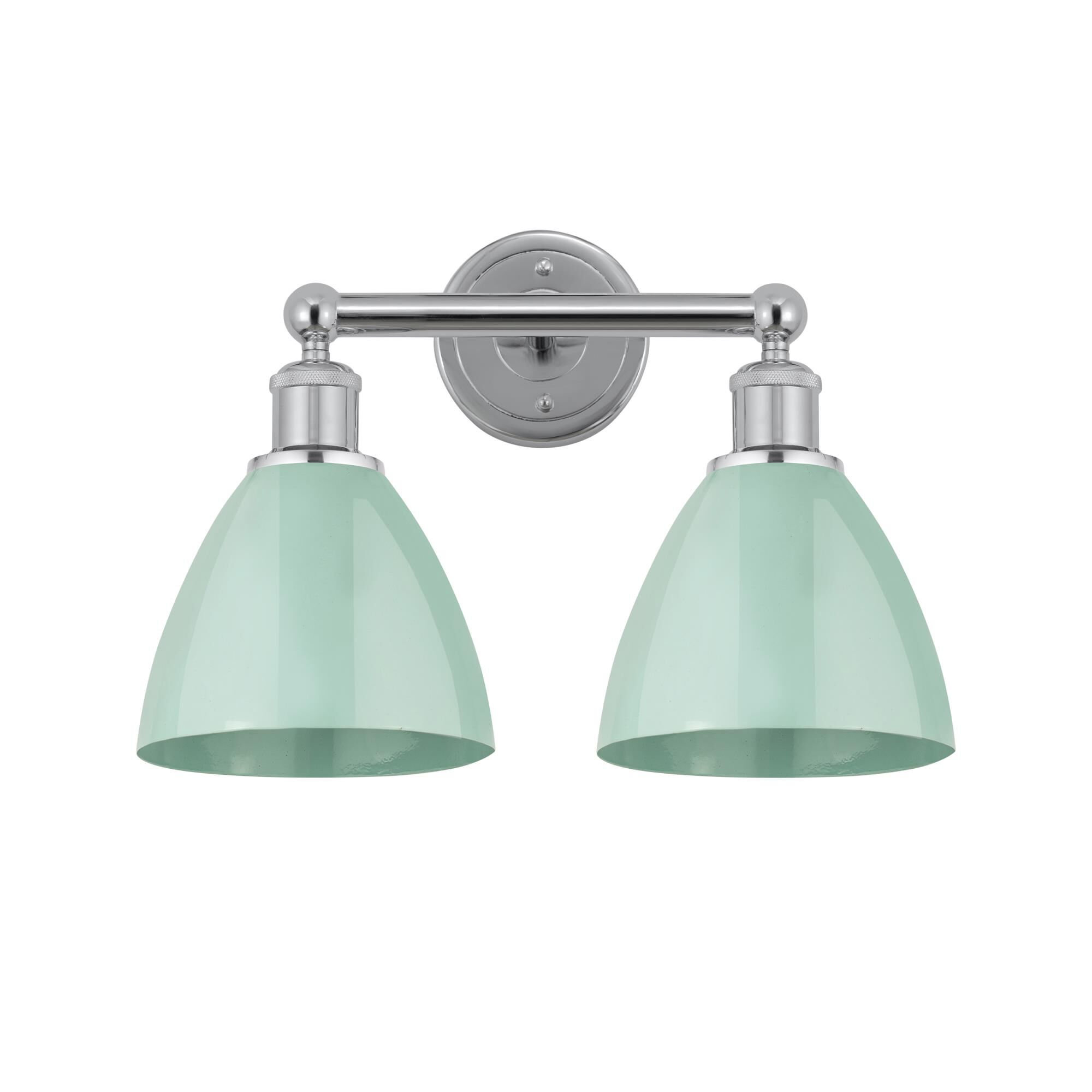 Shown in Polished Chrome finish and Seafoam shade
