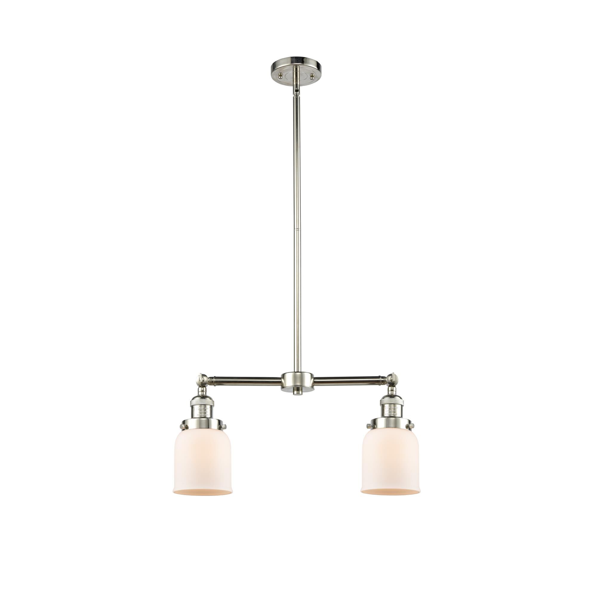 Bruno Marashlian Small Bell 21 Inch 2 Light Mini Chandelier by Innovations Lighting