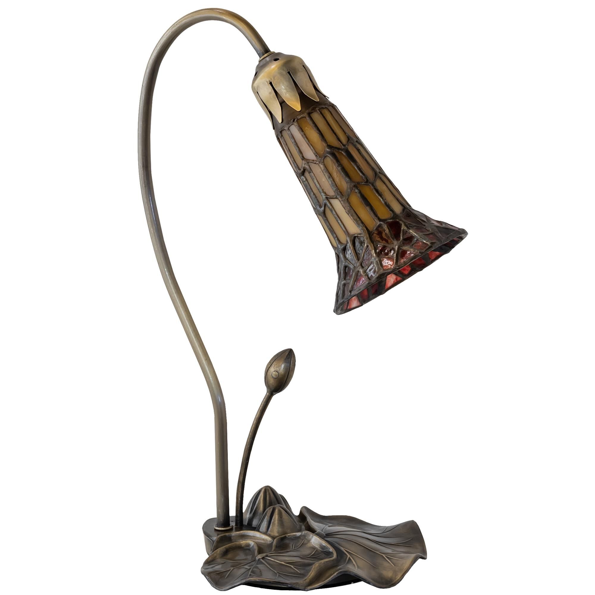 Stained Glass Pond Lily 16 Inch Accent Lamp by Meyda Lighting