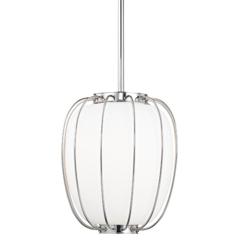 Shown in Polished Nickel finish and Opal Matte glass