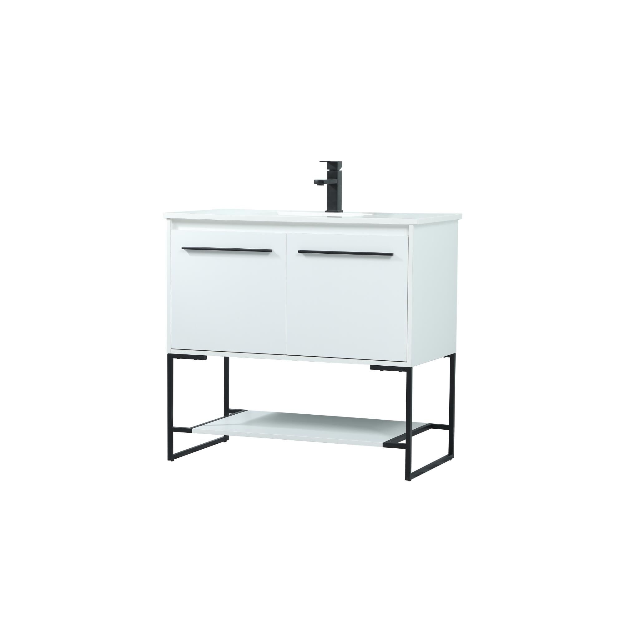 Shown in White finish